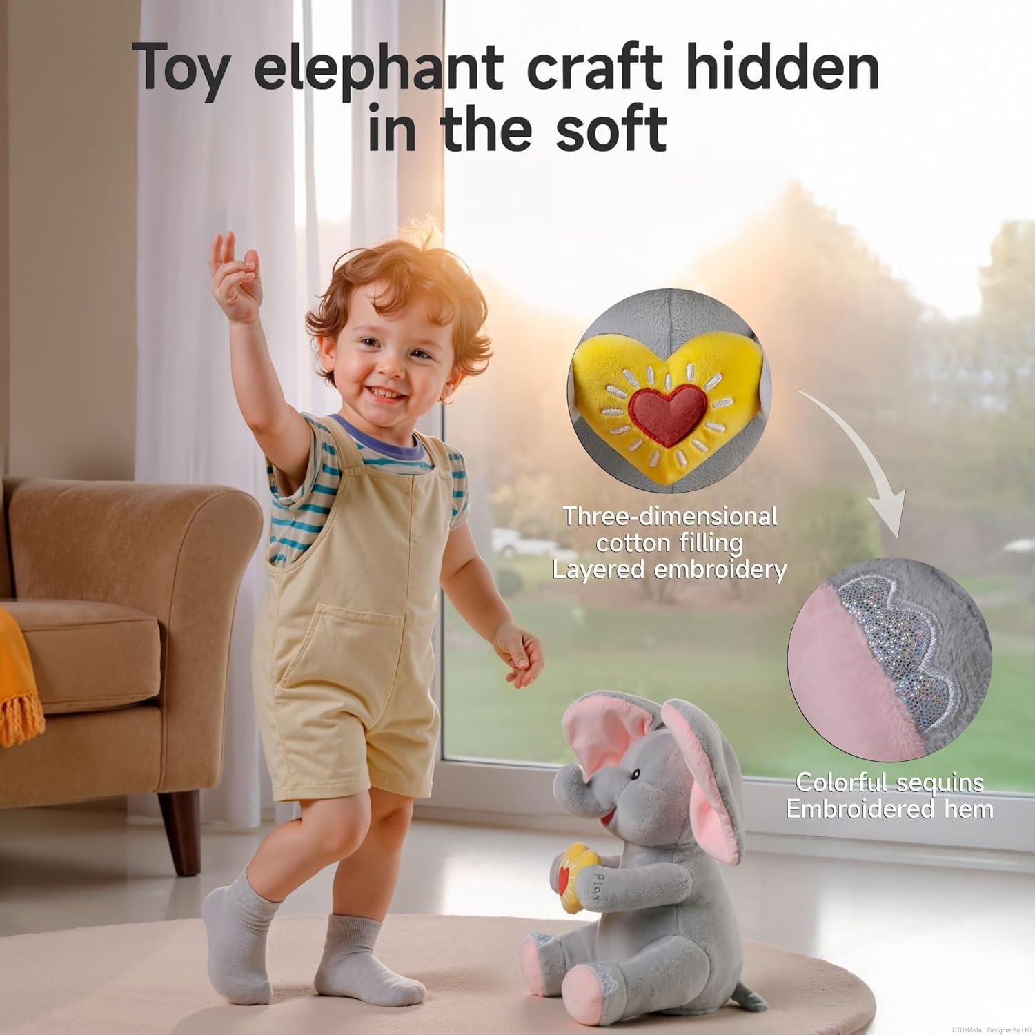 Juguete Elefante Peek a Boo eJog Pup Musical Interactivo