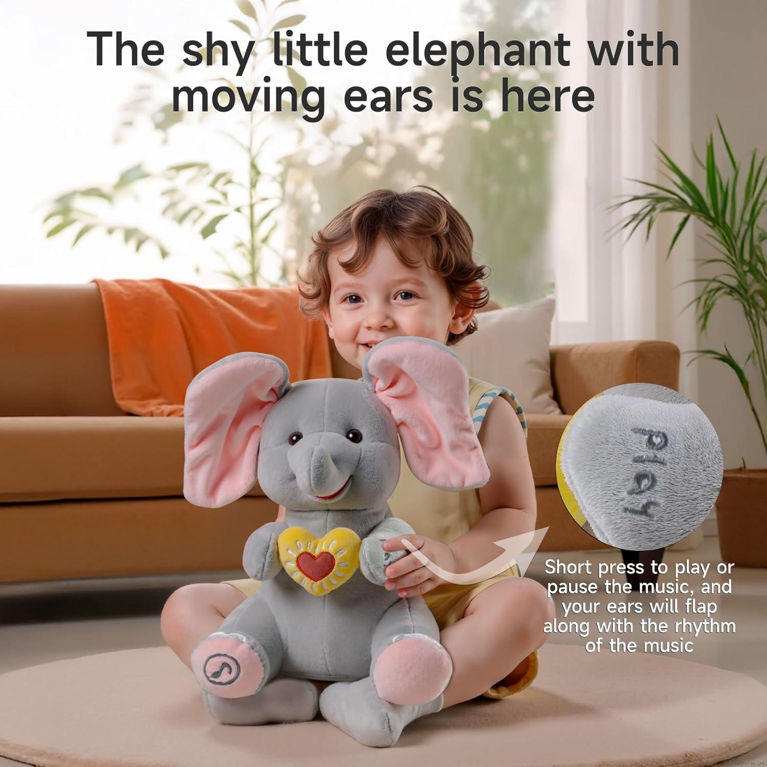 Juguete Elefante Peek a Boo eJog Pup Musical Interactivo