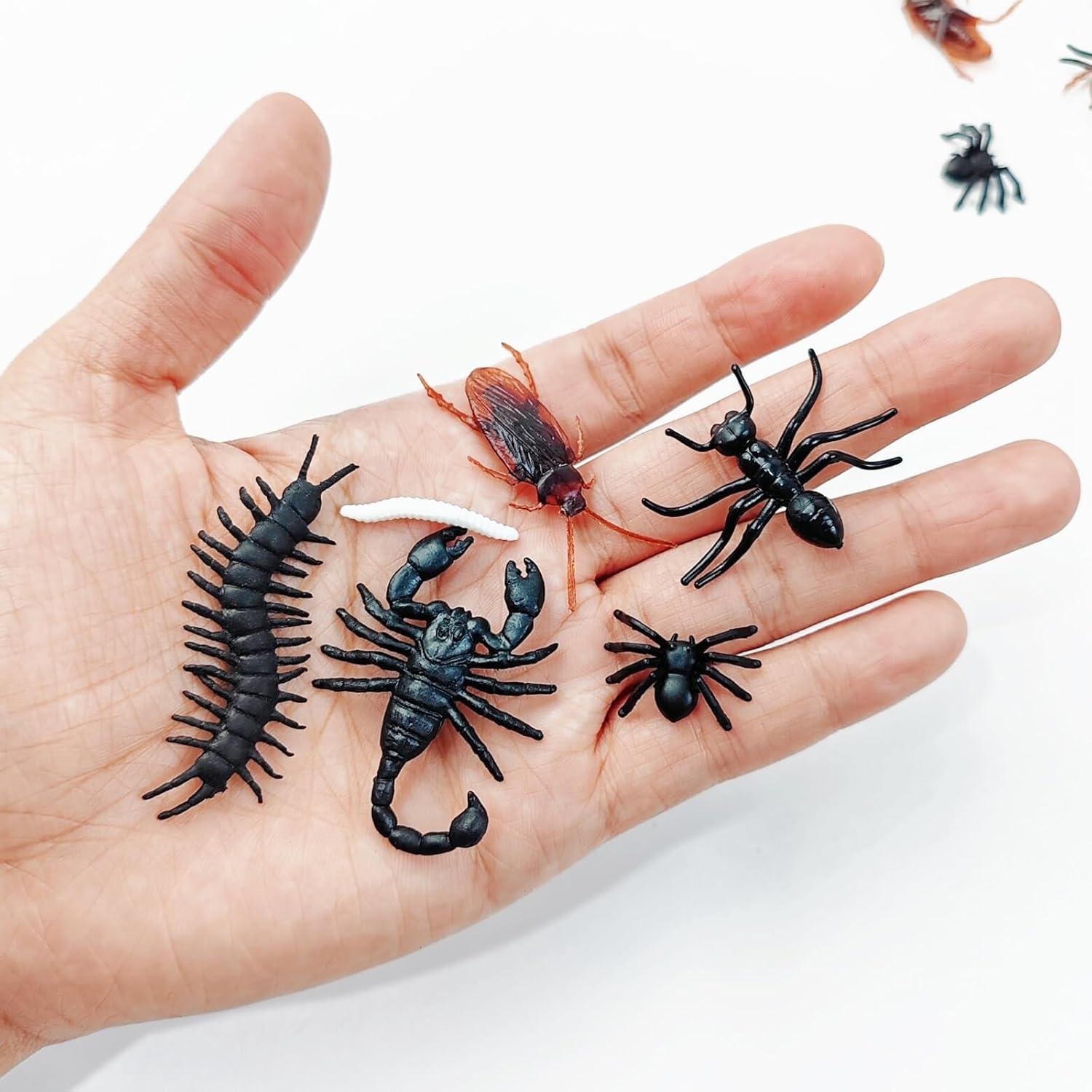 TIHOOD 155PCS Insectos Falsos Realistas para Bromas Halloween