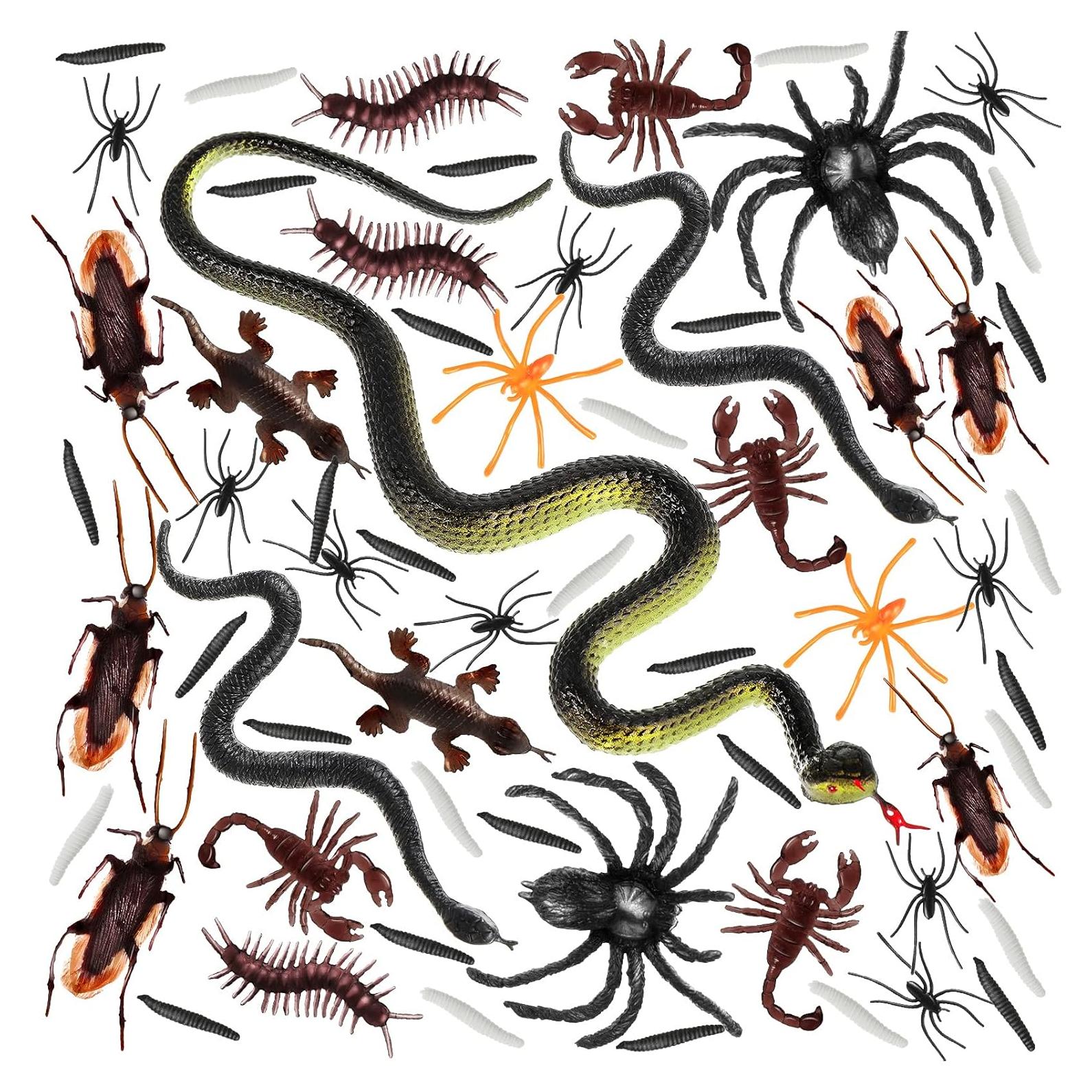 181 Piezas Insectos Falsos Chalyna para Broma Halloween