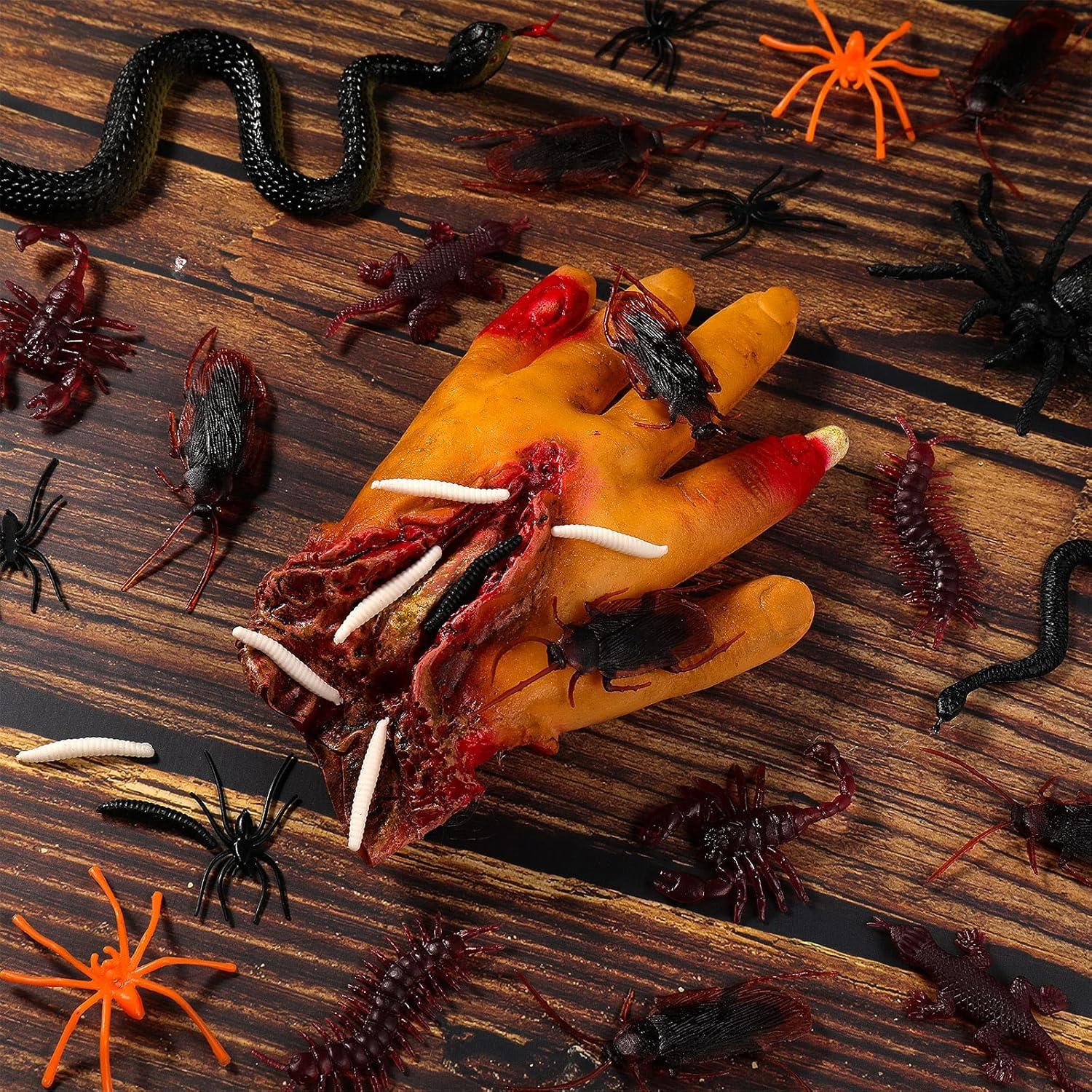 181 Piezas Insectos Falsos Chalyna para Broma Halloween