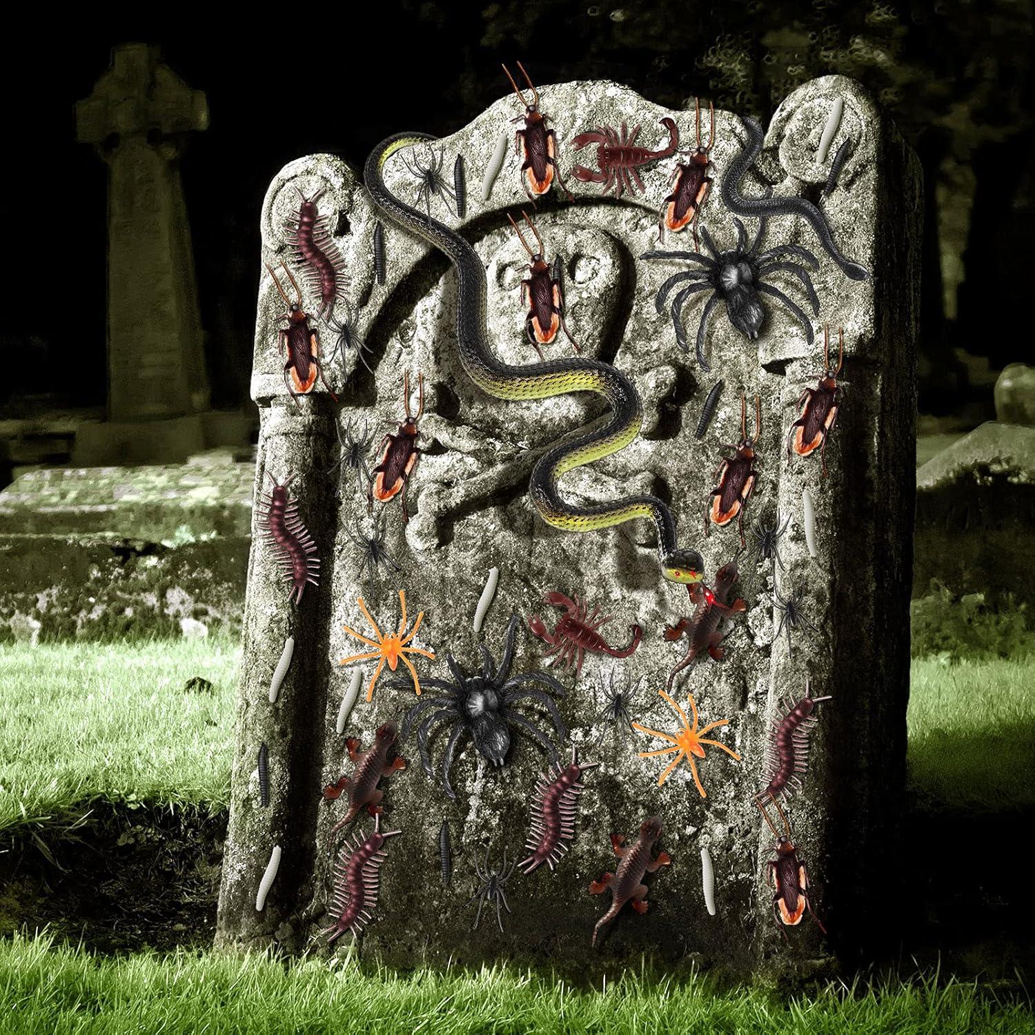 181 Piezas Insectos Falsos Chalyna para Broma Halloween