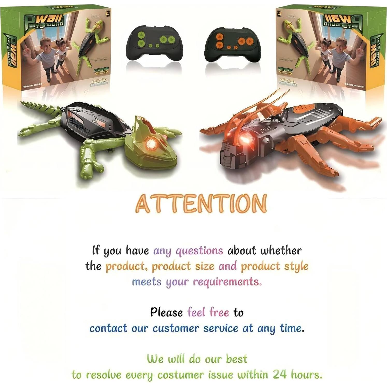 Juguete RC Gecko Trepador Ufilni - Control Remoto Verde 33.7cm