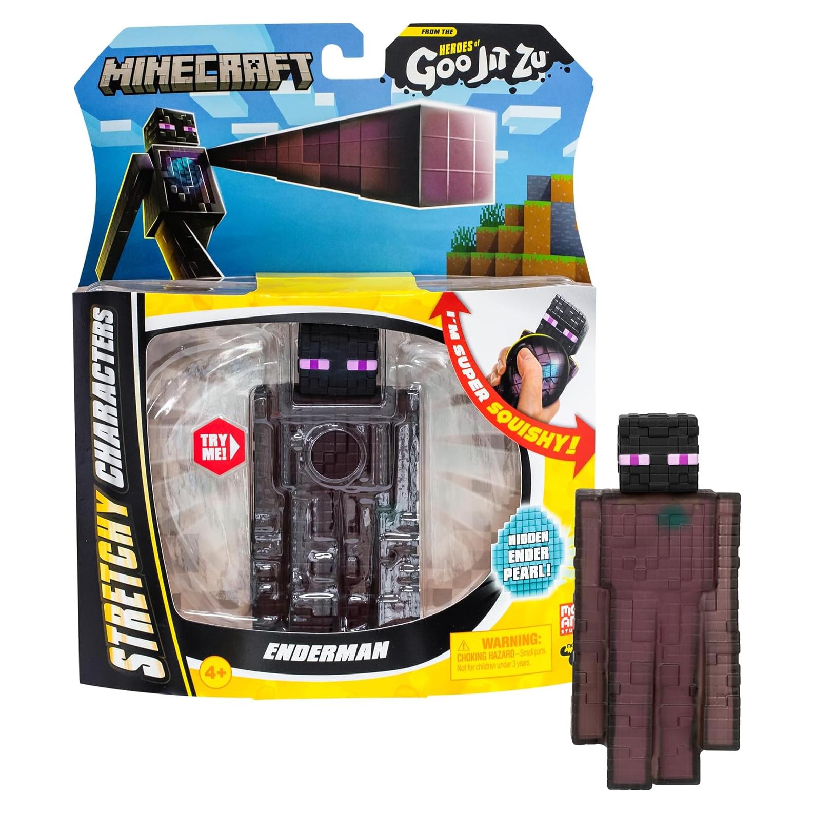 Héroes de Goo Jit Zu Enderman Minecraft Estirable 13.77 cm