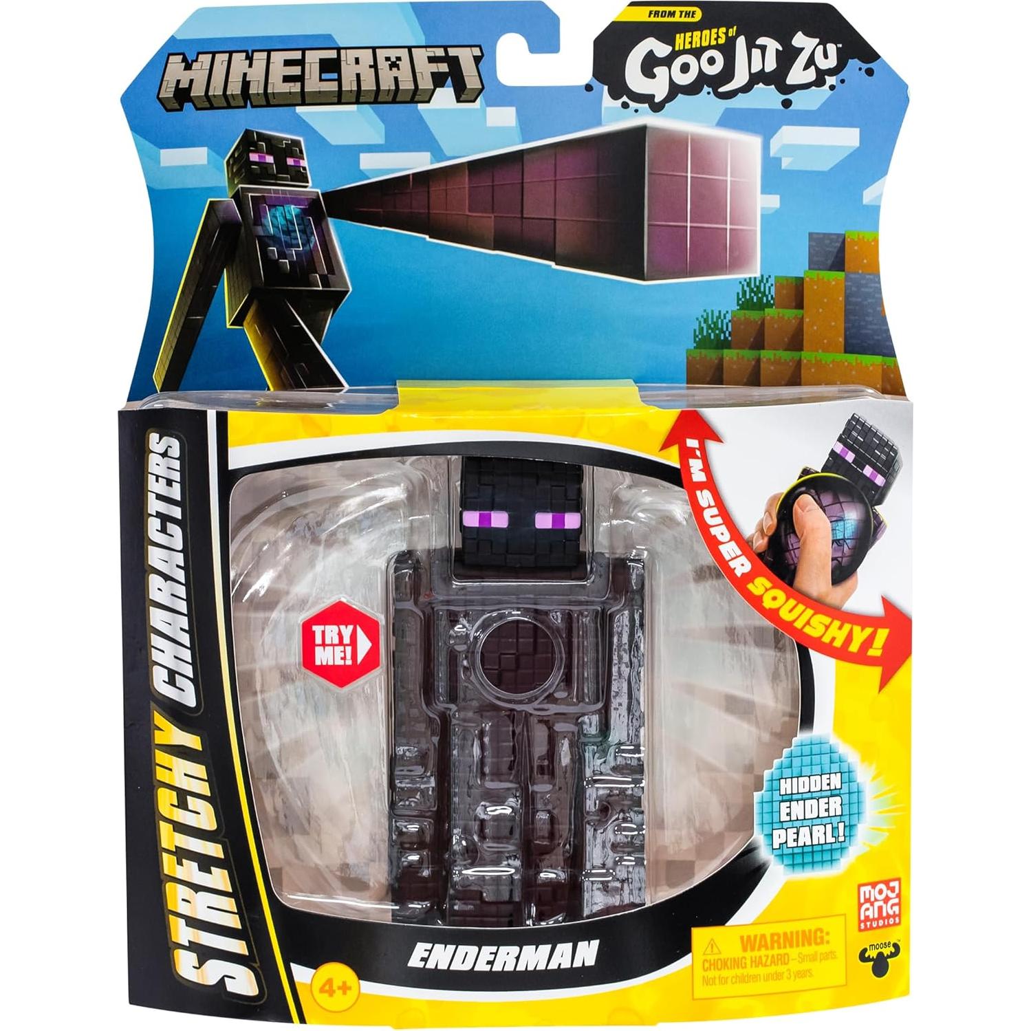 Héroes de Goo Jit Zu Enderman Minecraft Estirable 13.77 cm
