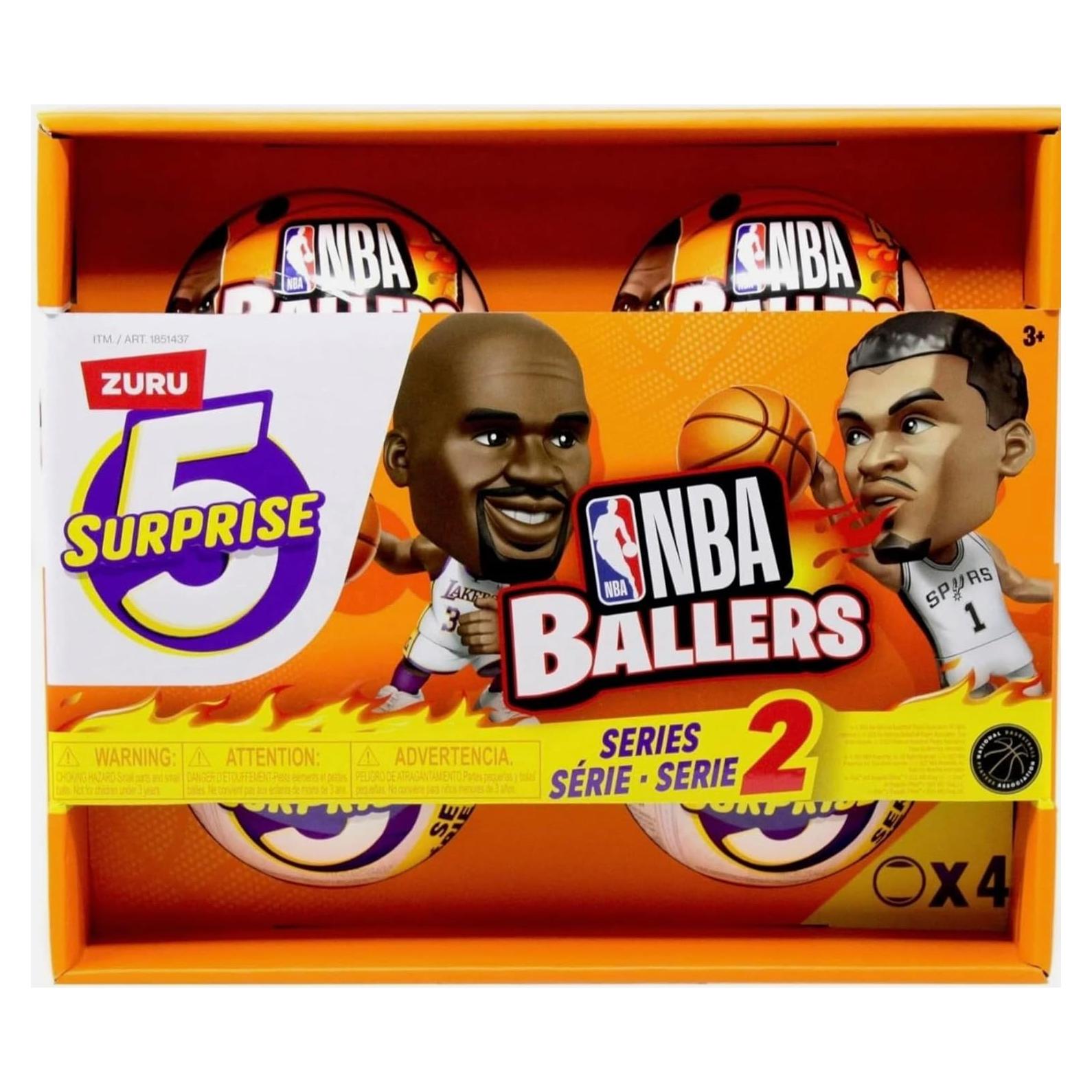 Figuras Coleccionables ZURU 5 Surprise NBA Ballers Serie 2 - 4 Cápsulas