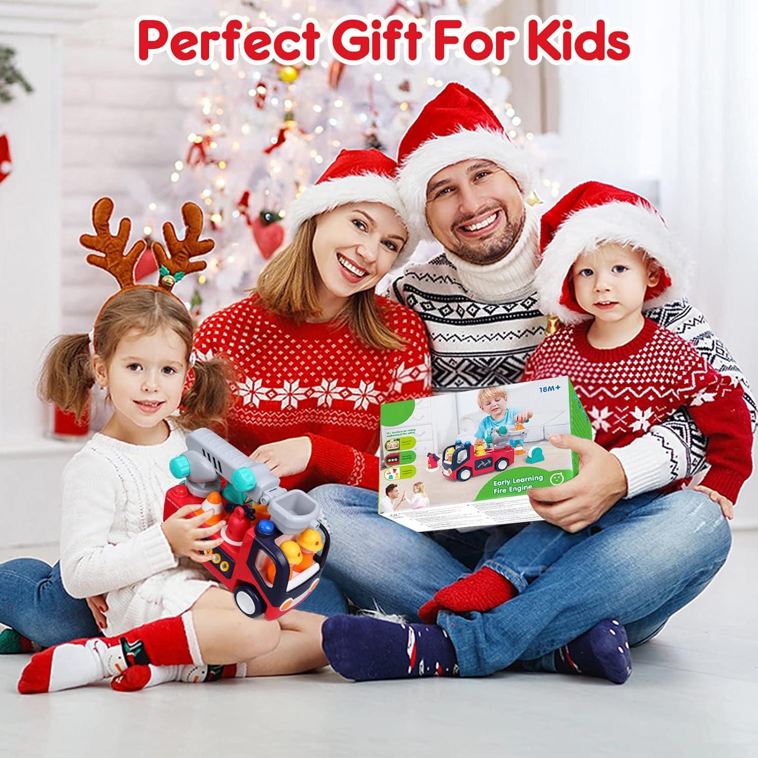 Camión de Bomberos Musical Yunaking con Luces y Sonido 0.8kg