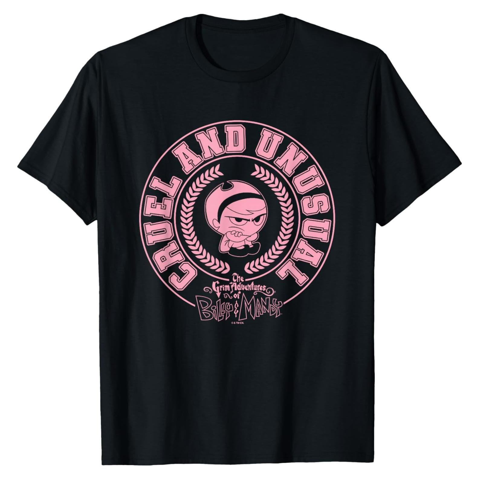 Camiseta Oficial Billy y Mandy Humor Negro Ajuste Clásico