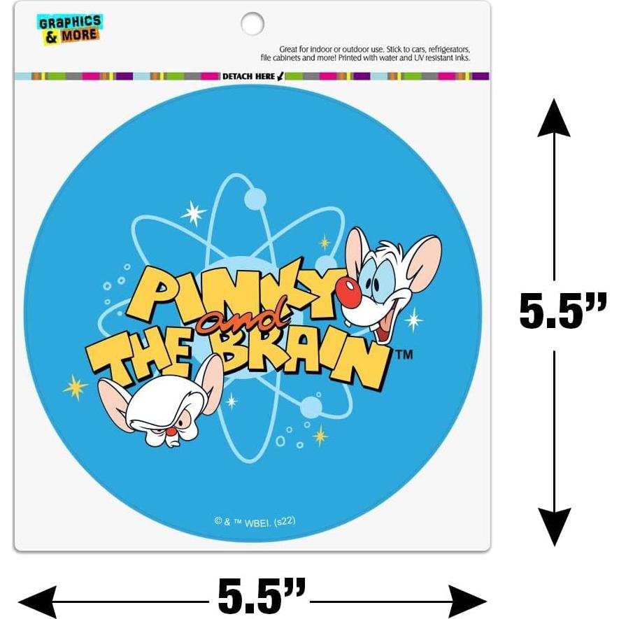 Imán de Vinilo Pinky y el Cerebro 14cm - Graphics & More