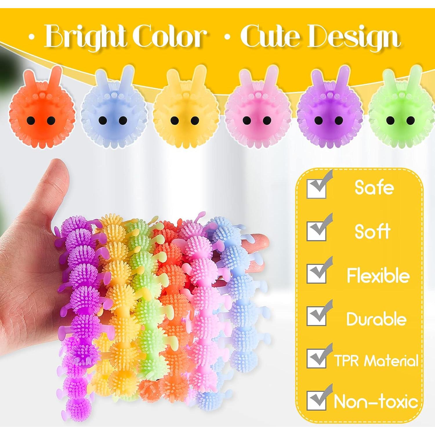 Juguetes Antiestrés Luminosos Sumind - 6 Piezas Estirables