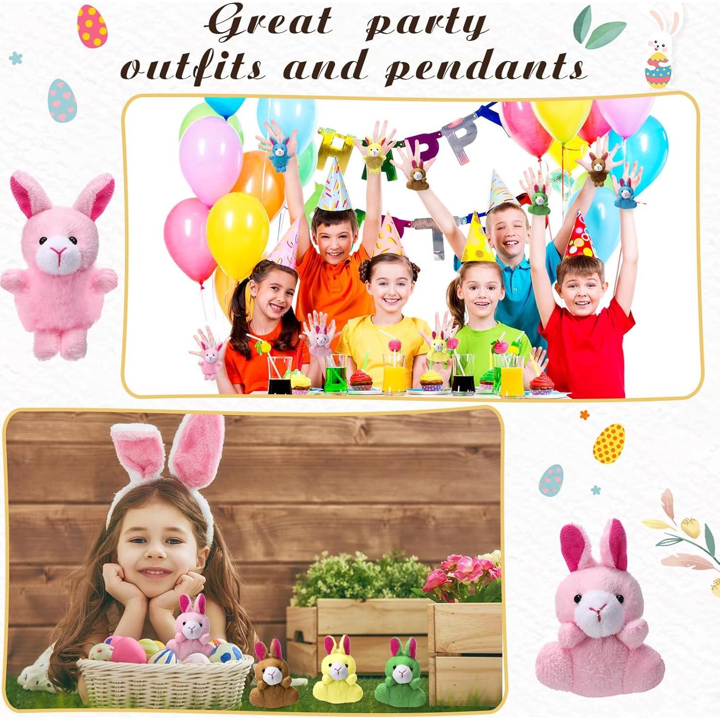 Paquete de 100 Mini Animales de Peluche Deekin Conejos 6 cm