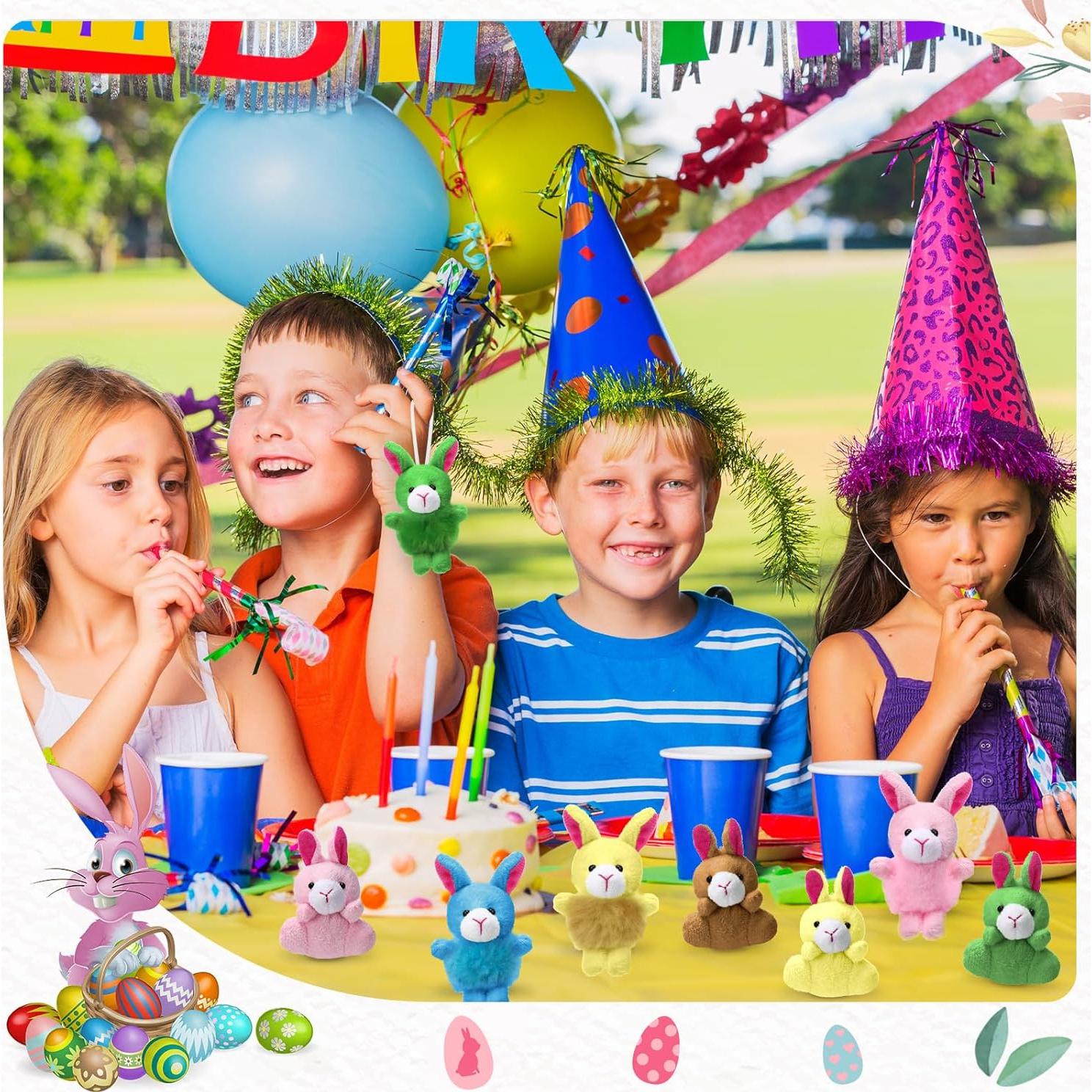 Paquete de 100 Mini Animales de Peluche Deekin Conejos 6 cm