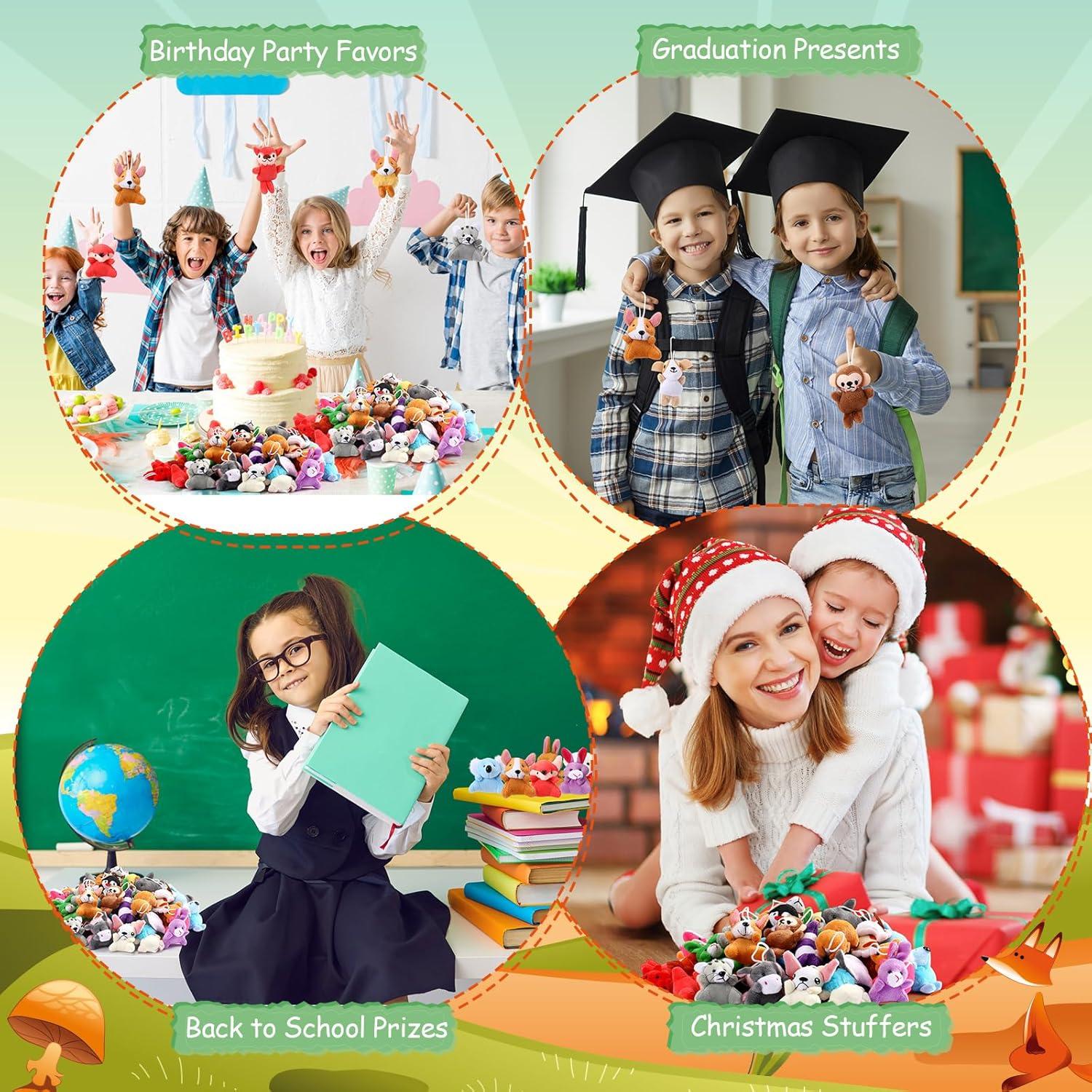 200 Mini Animales de Peluche Leyndo - 18 cm, Lindo, Premios