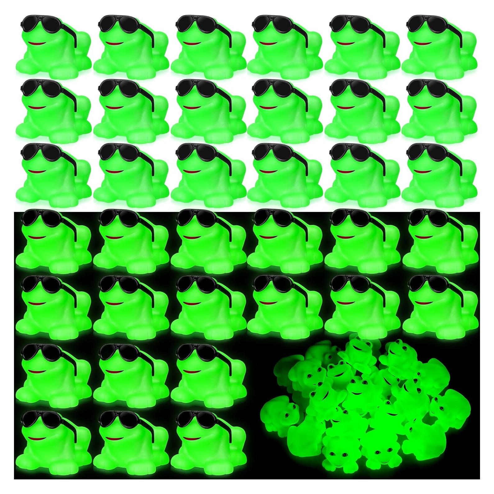 Paquete de 36 Ranas de Goma con Gafas - Juguetes de Baño