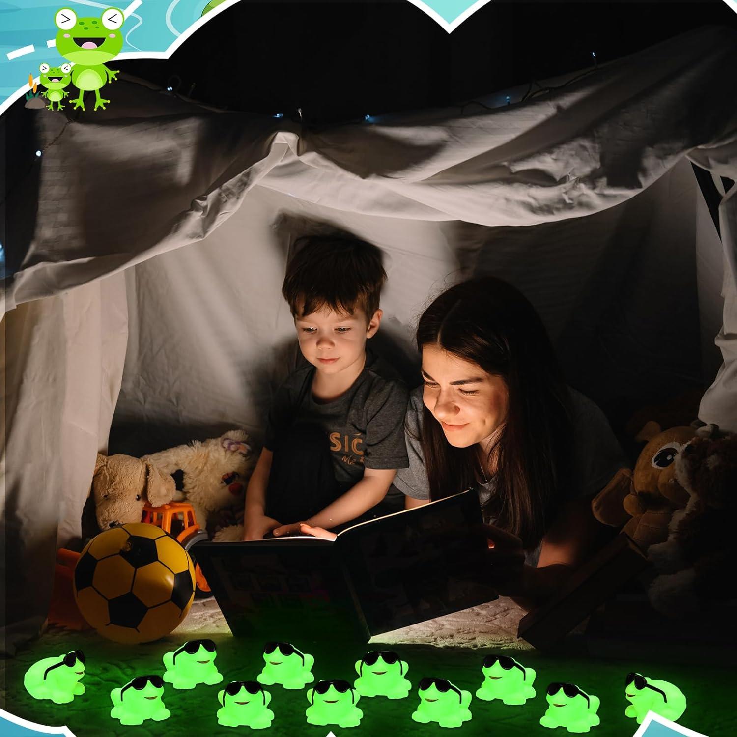 Paquete de 36 Ranas de Goma con Gafas - Juguetes de Baño