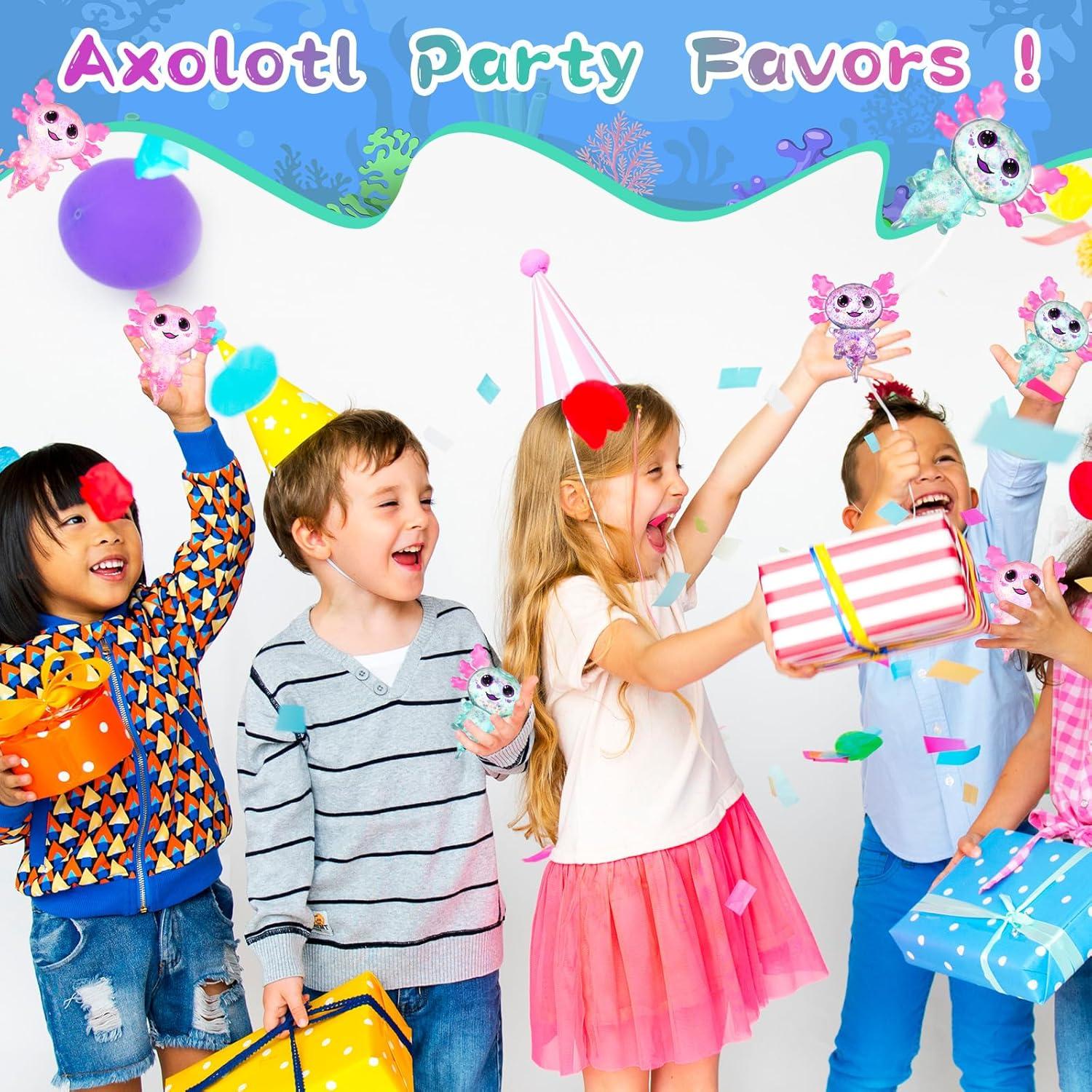 12 Juguetes Antiestrés Axolotl JellyArch - Silicona Multicolor