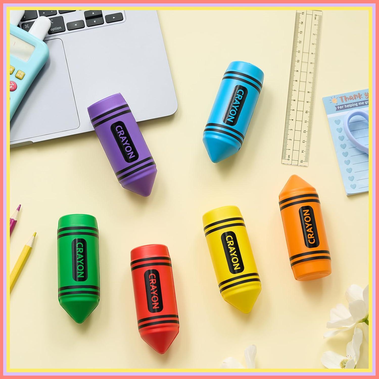 Pelotas de Estrés en Forma de Crayón Wiwiqing - 6 Pcs