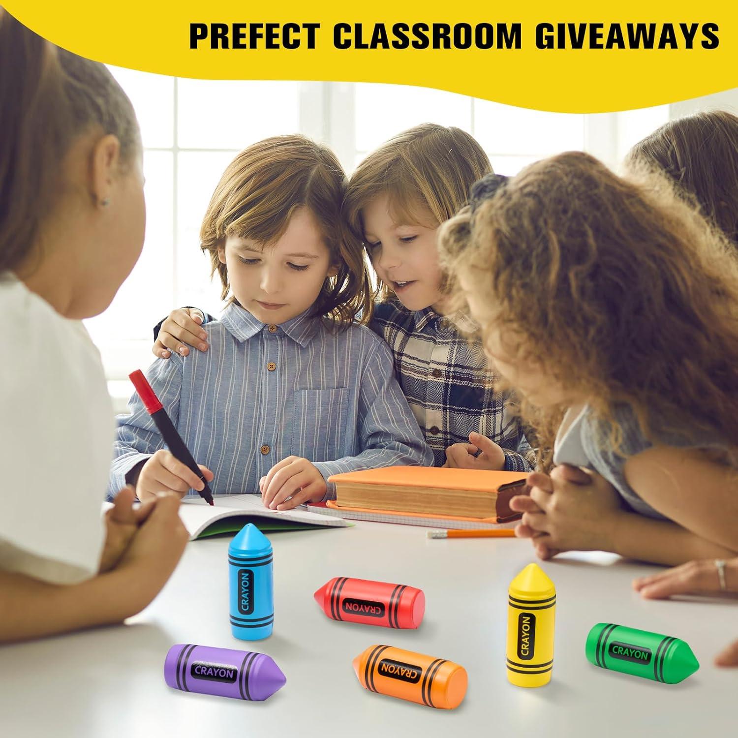 Pelotas de Estrés en Forma de Crayón Wiwiqing - 6 Pcs