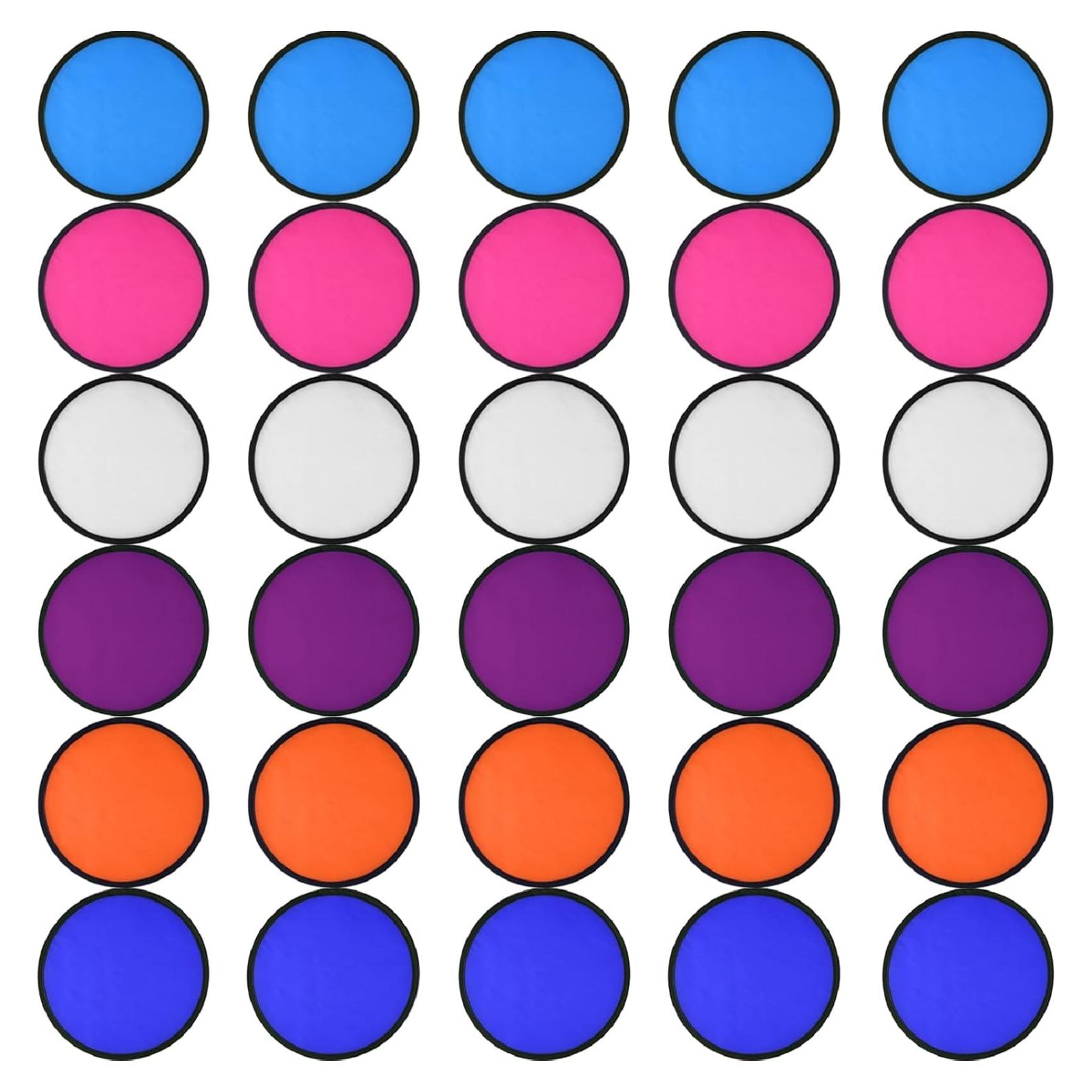 Juego de 30 Discos Voladores Plegables Mototo - 6 Colores