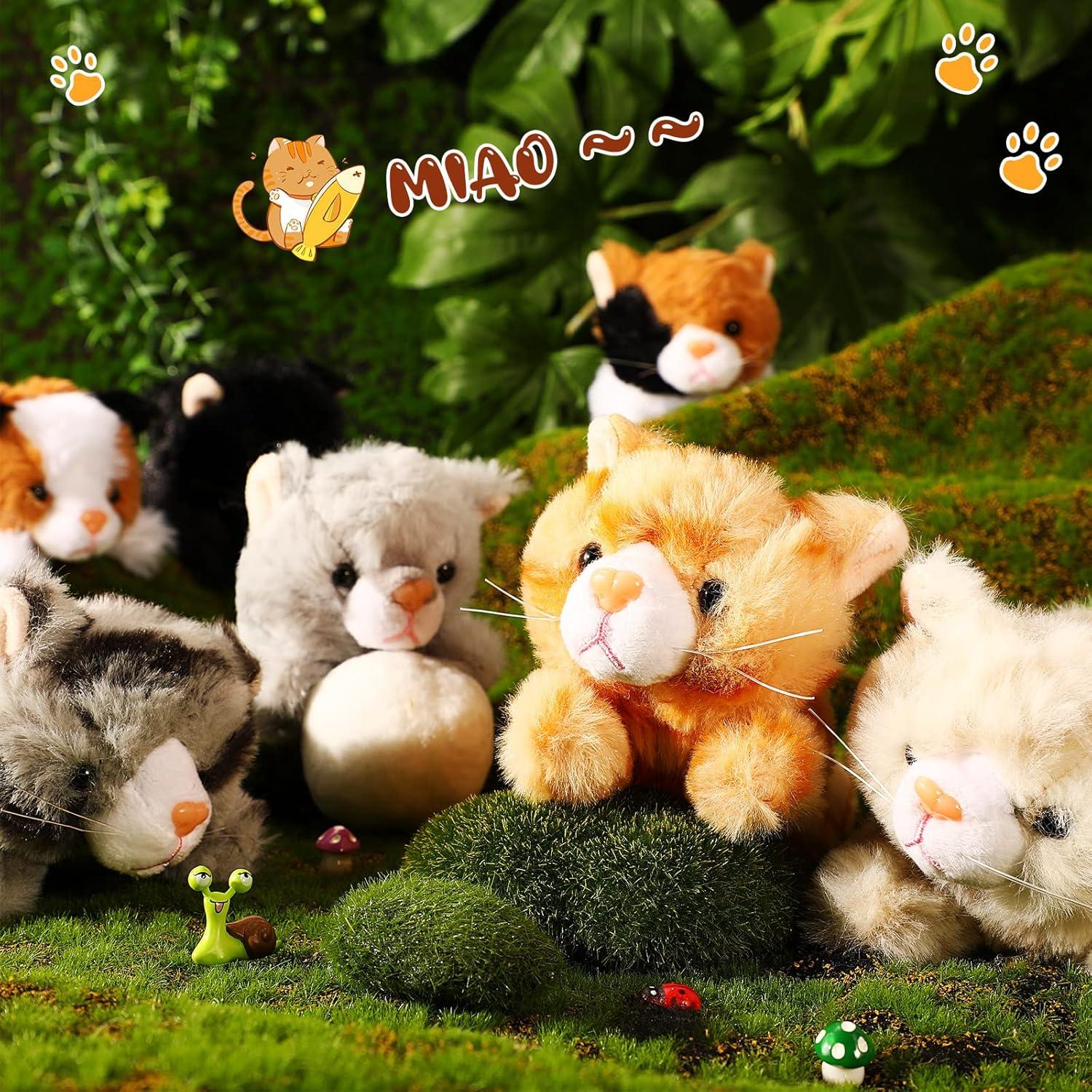 16 Animales de Peluche Surtidos HyDren - Gato Acostado