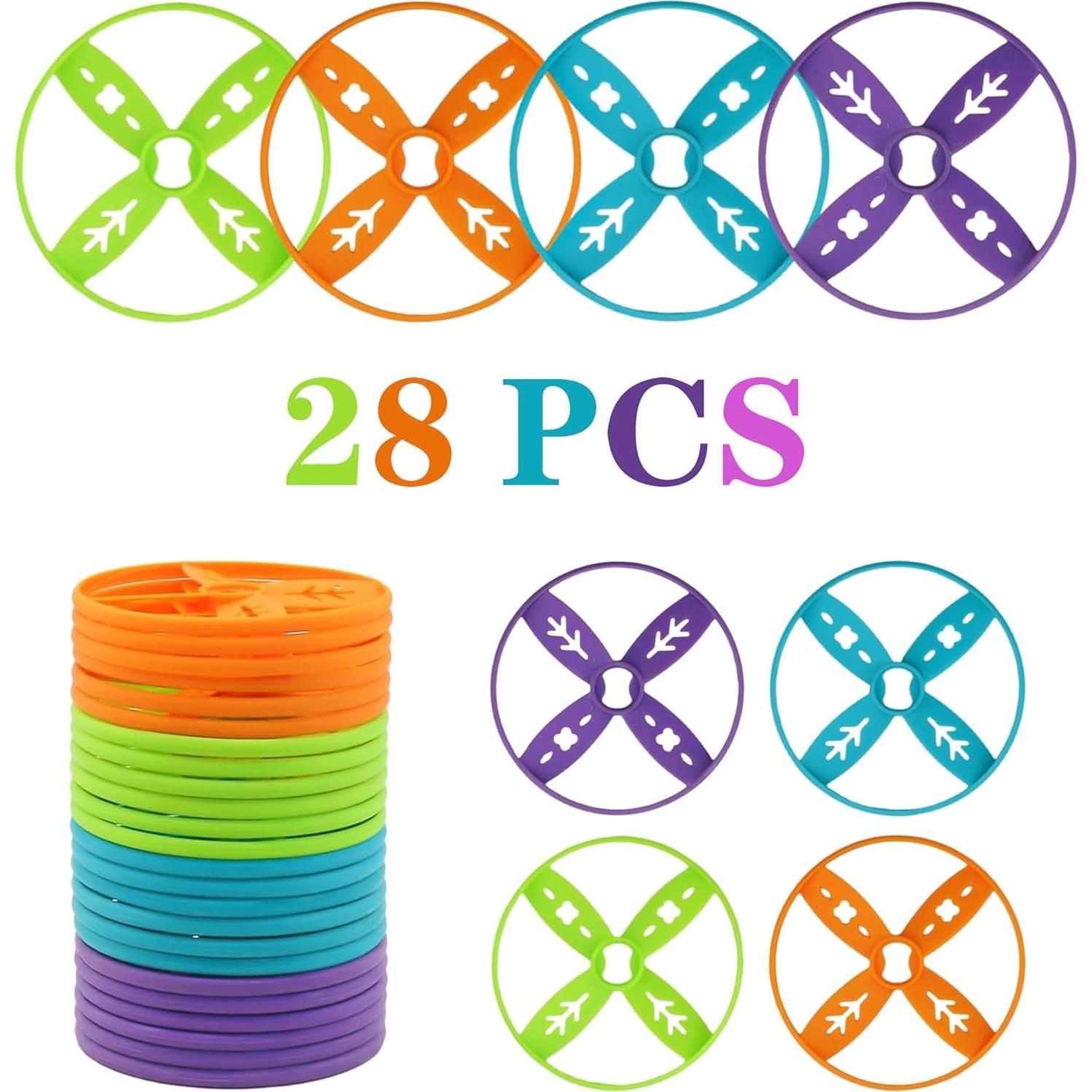 Set de 28 Discos Voladores Whimtoyland para Niños 4-8 Años