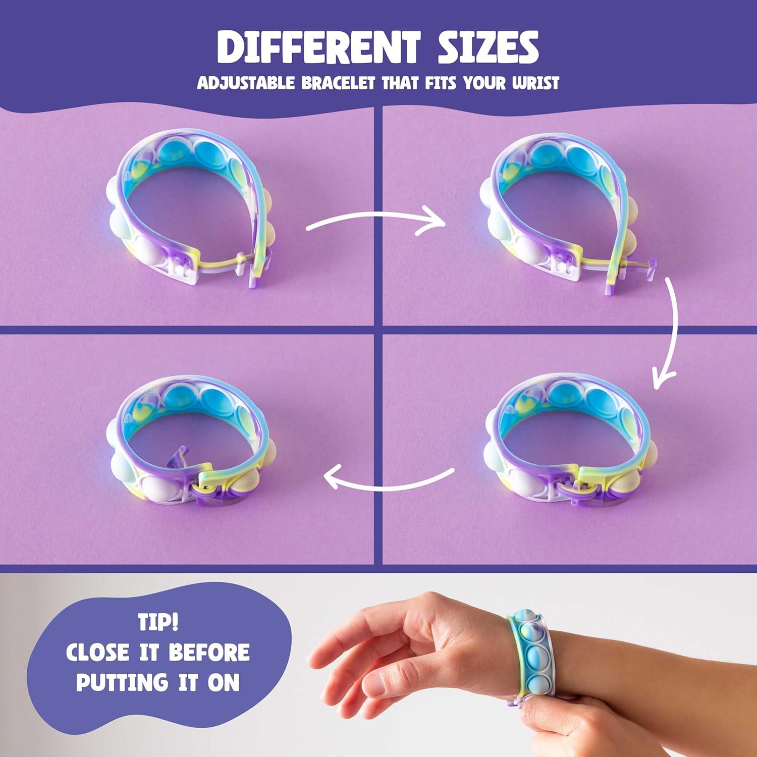 Pack 30 Pulseras y Llaveros Pop It Bonnyco - Juguetes Antiestrés