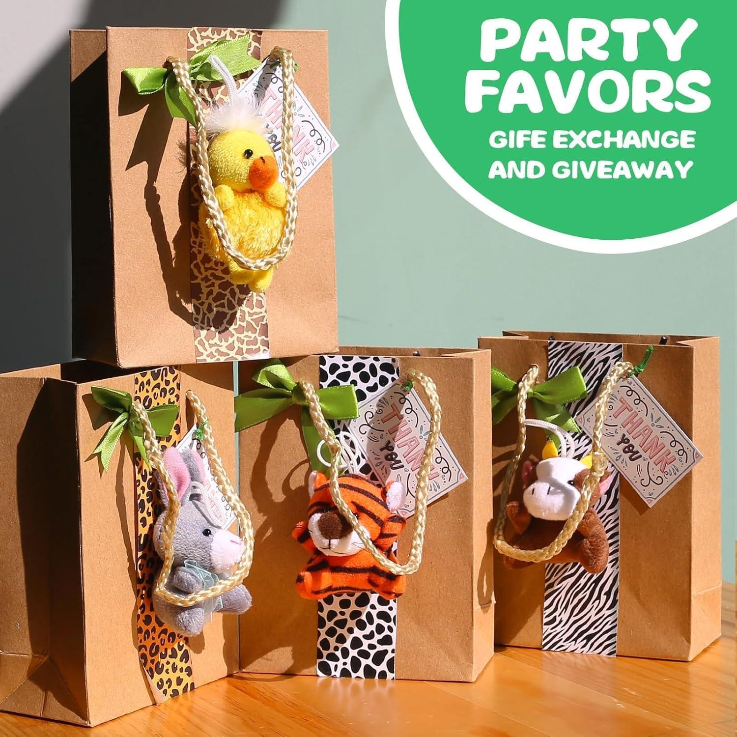 Uzoxlsn 38 Mini Animales de Peluche para Niños - Juguetes