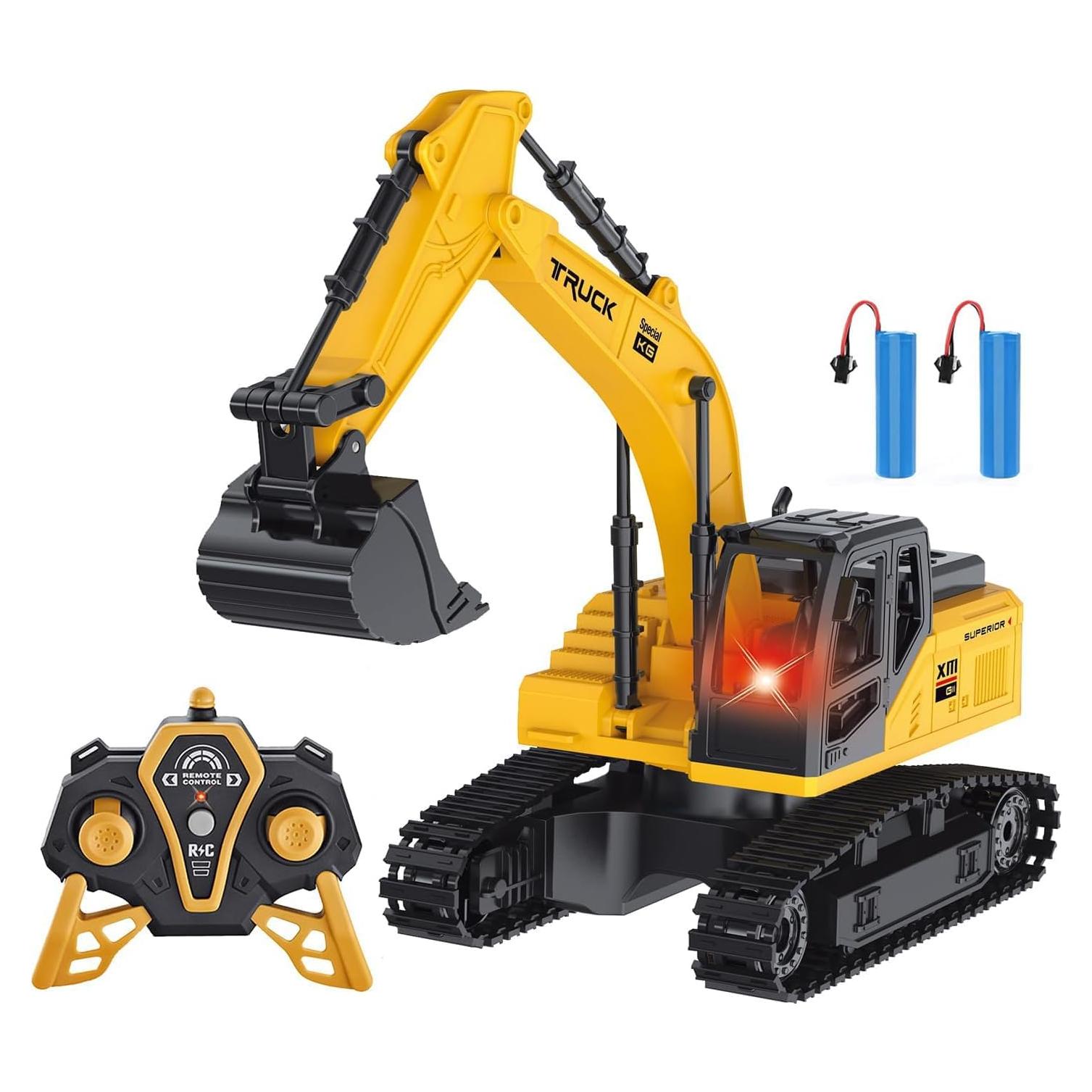 Excavadora RC XMFHANG 2.4GHz 5 Canales con Luz 0.65kg