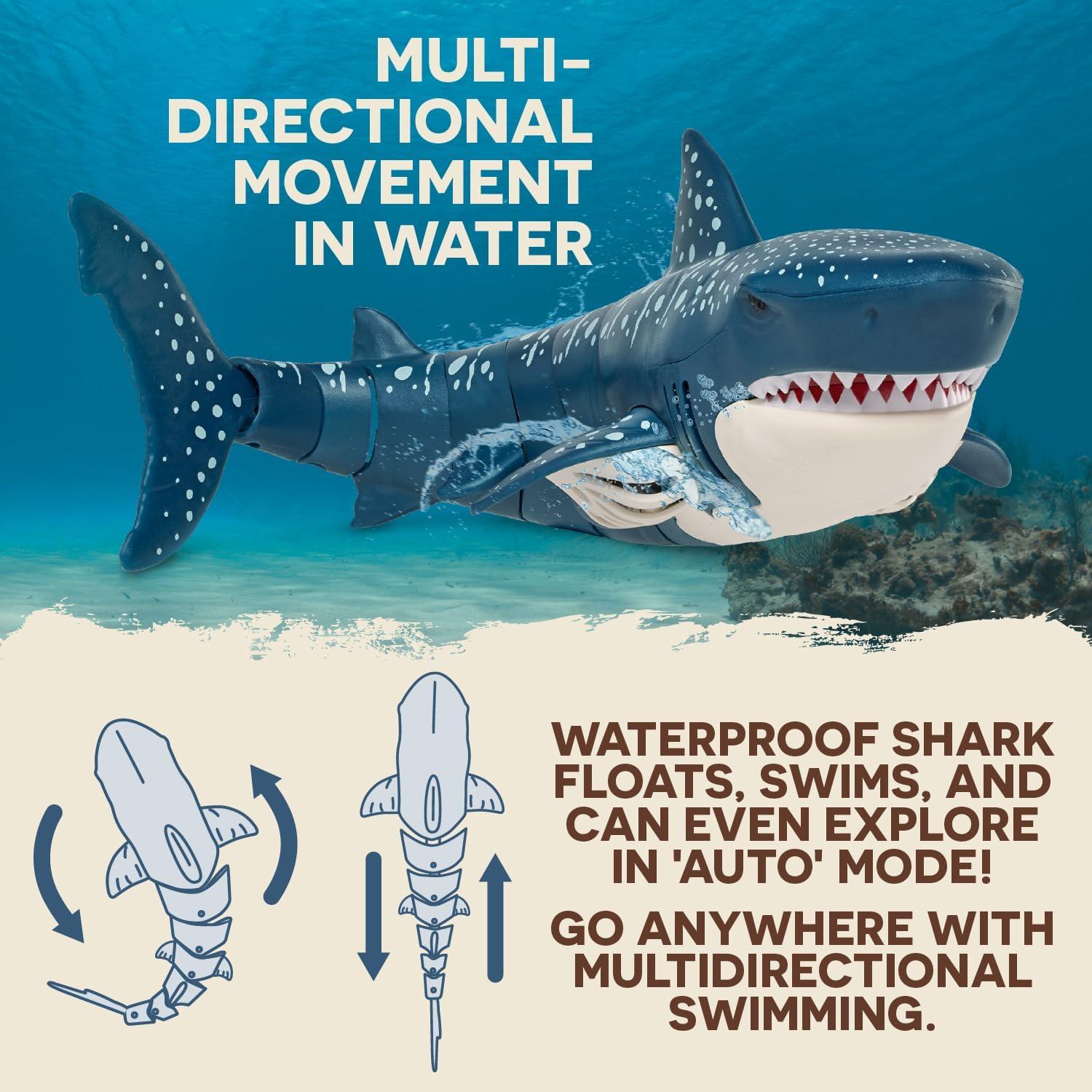 Tiburón RC Terra by Battat - Juguete Acuático Realista 36 cm