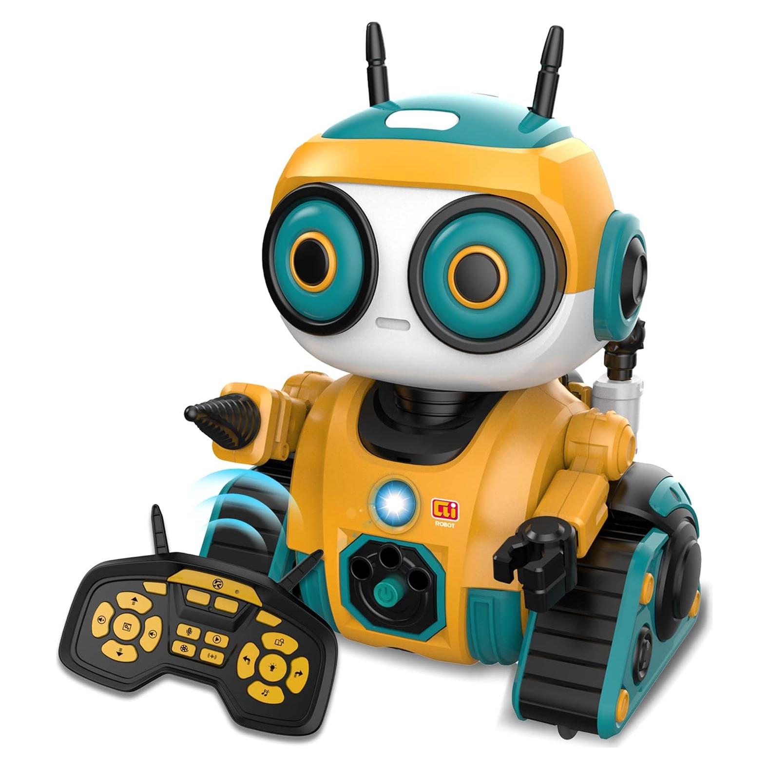 Robot de Control Remoto Recargable DFD 102 Amarillo 17 cm