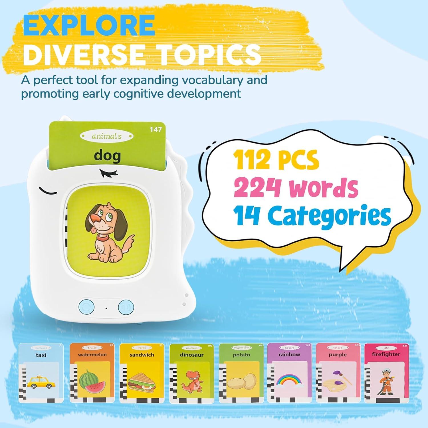 Tarjetas de Flash EZIYIN para Niños 1-5 Años, Aprendizaje Montessori