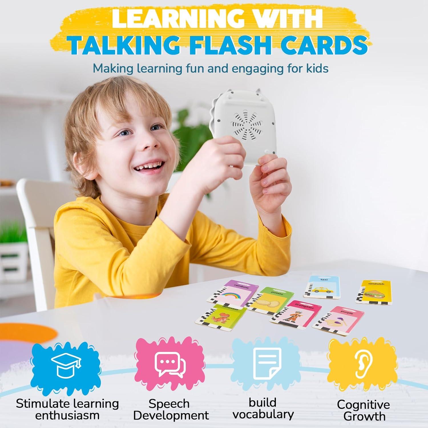 Tarjetas de Flash EZIYIN para Niños 1-5 Años, Aprendizaje Montessori
