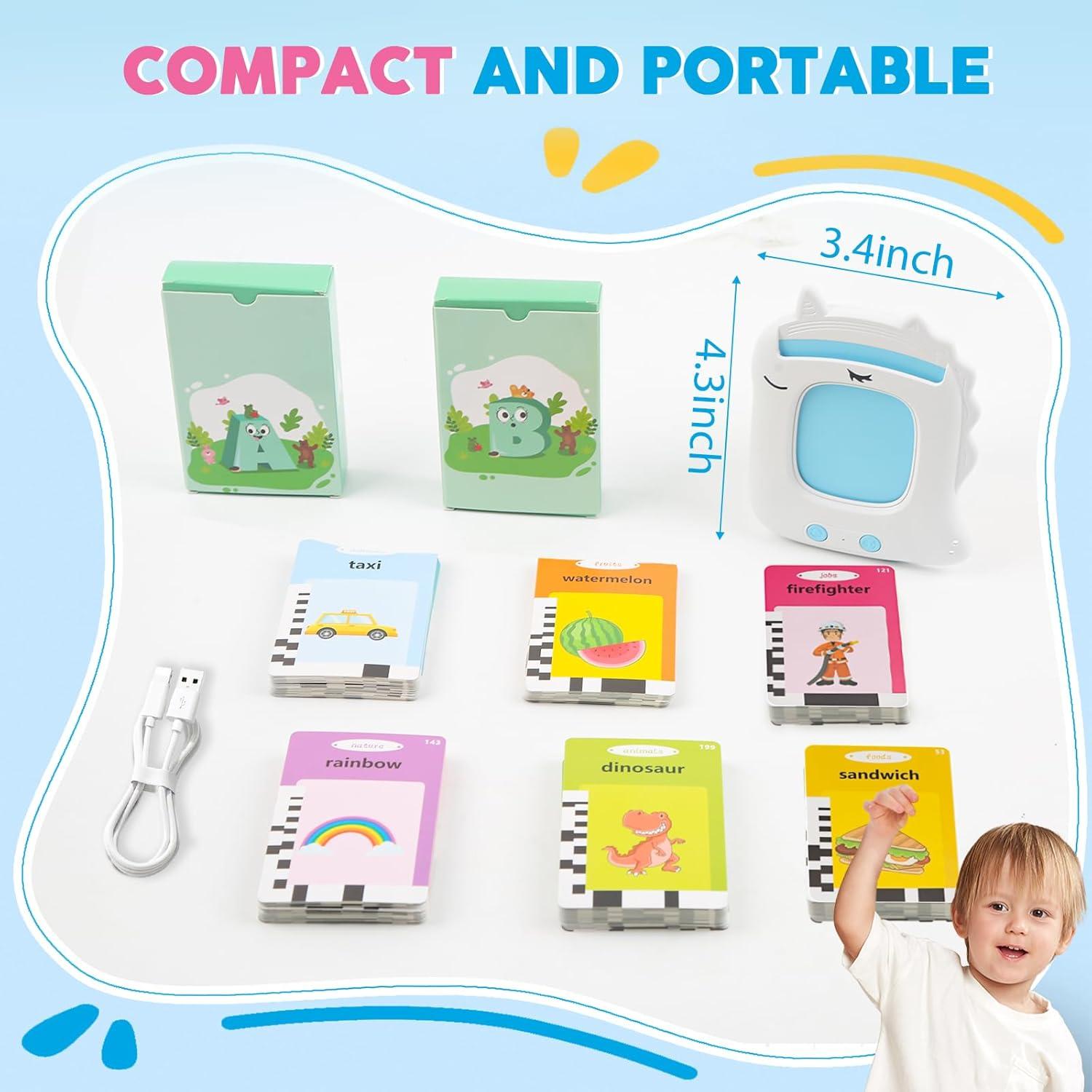 Tarjetas de Flash EZIYIN para Niños 1-5 Años, Aprendizaje Montessori