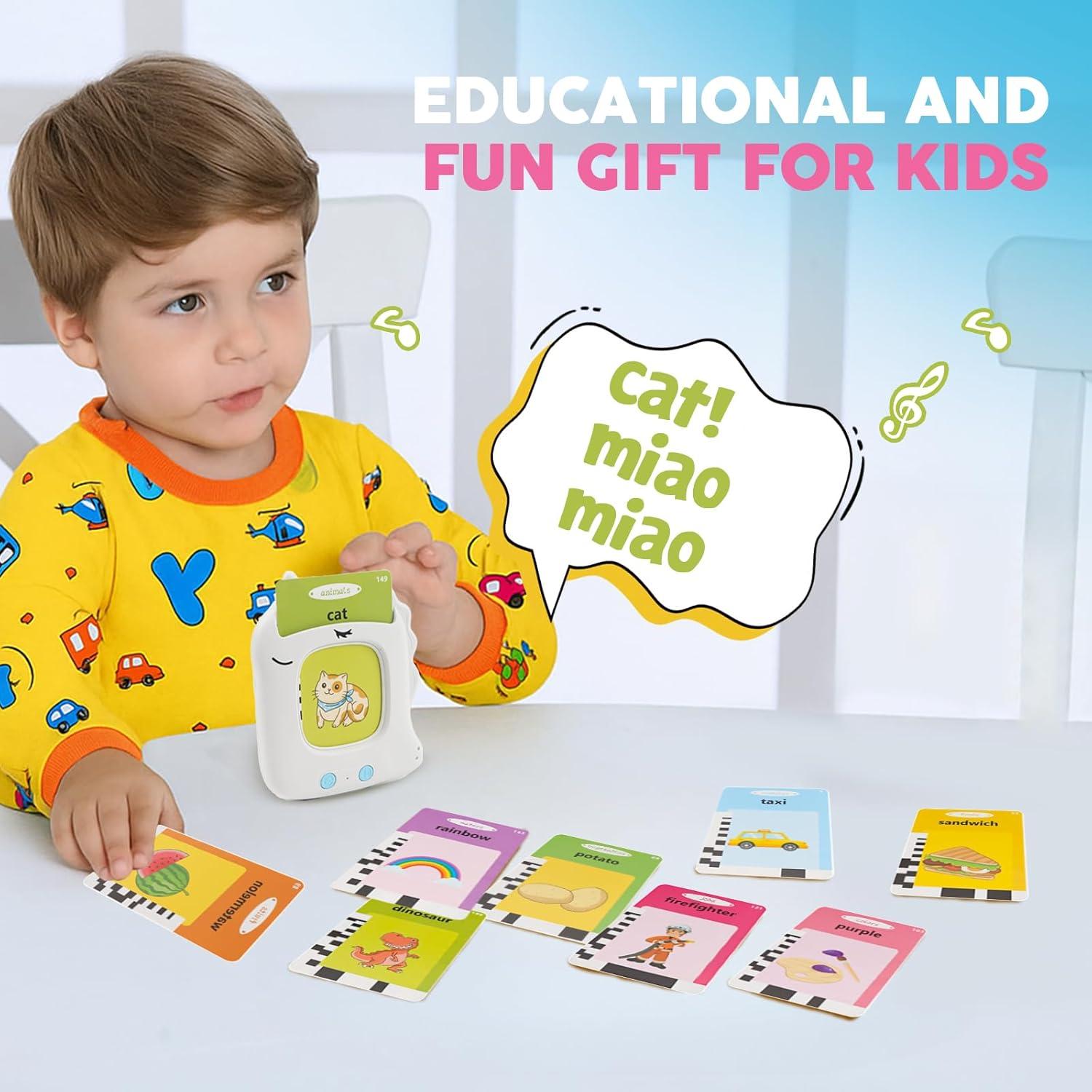 Tarjetas de Flash EZIYIN para Niños 1-5 Años, Aprendizaje Montessori