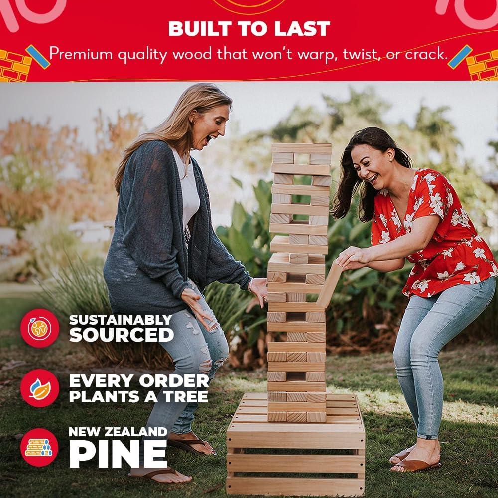 Juego de Torre Gigante SWOOC 60 Bloques 1.52m con Mesa