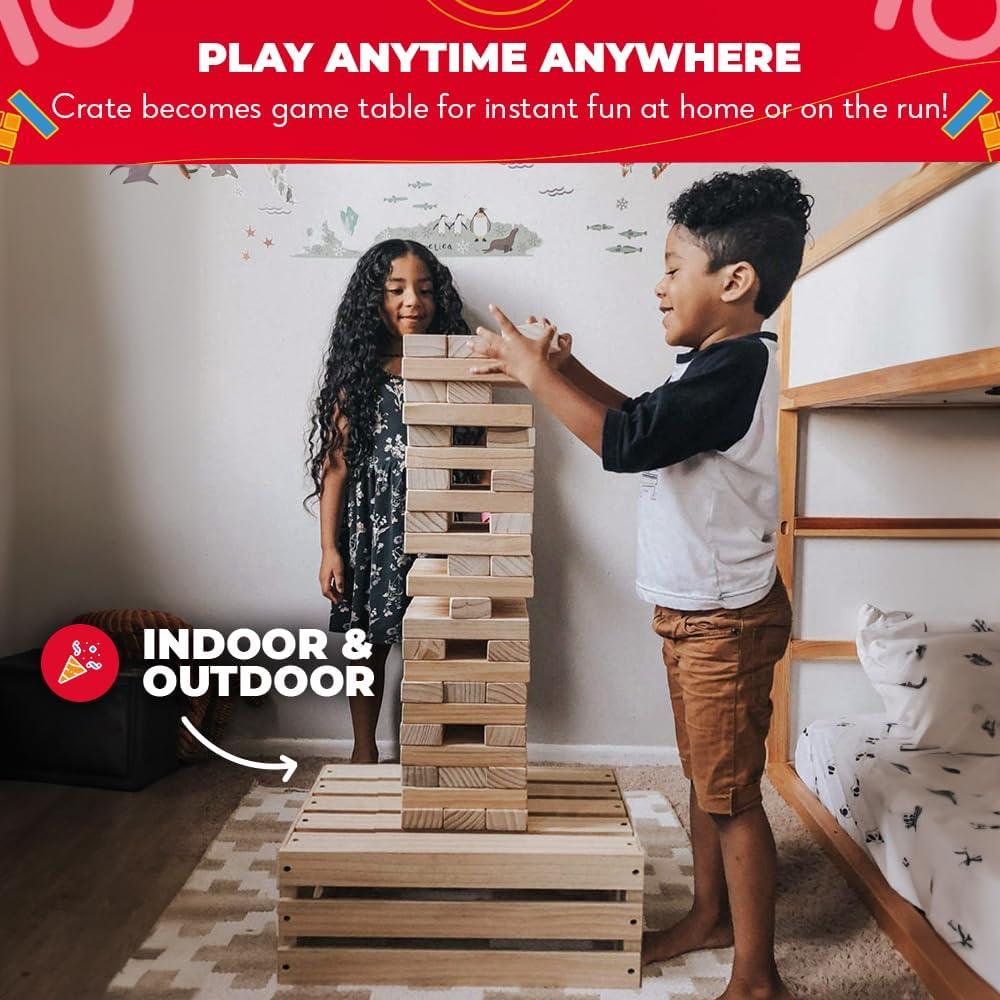 Juego de Torre Gigante SWOOC 60 Bloques 1.52m con Mesa