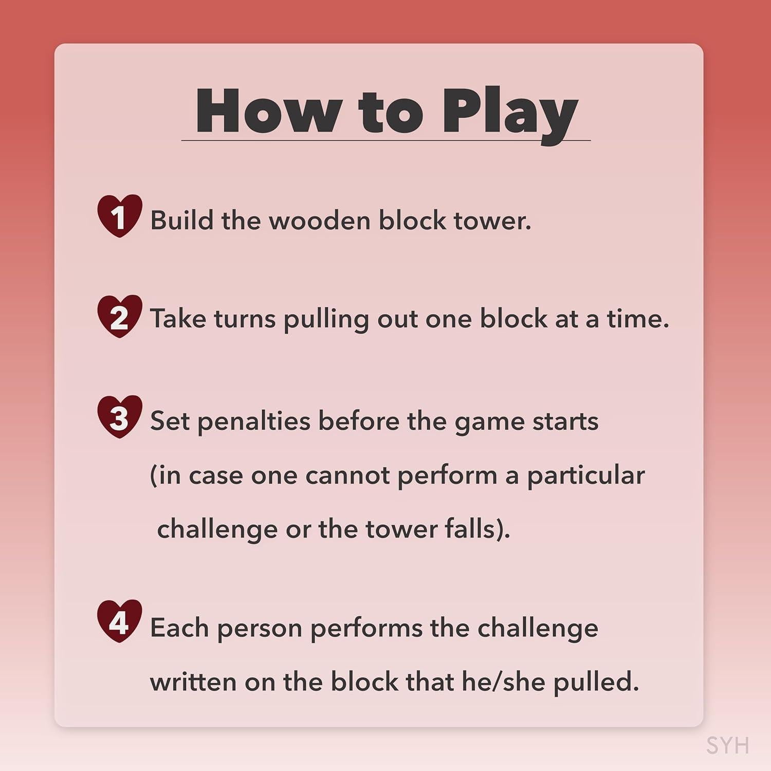 Bloques Traviesos - Juego de Madera para Parejas Adultas con 54 Desafíos