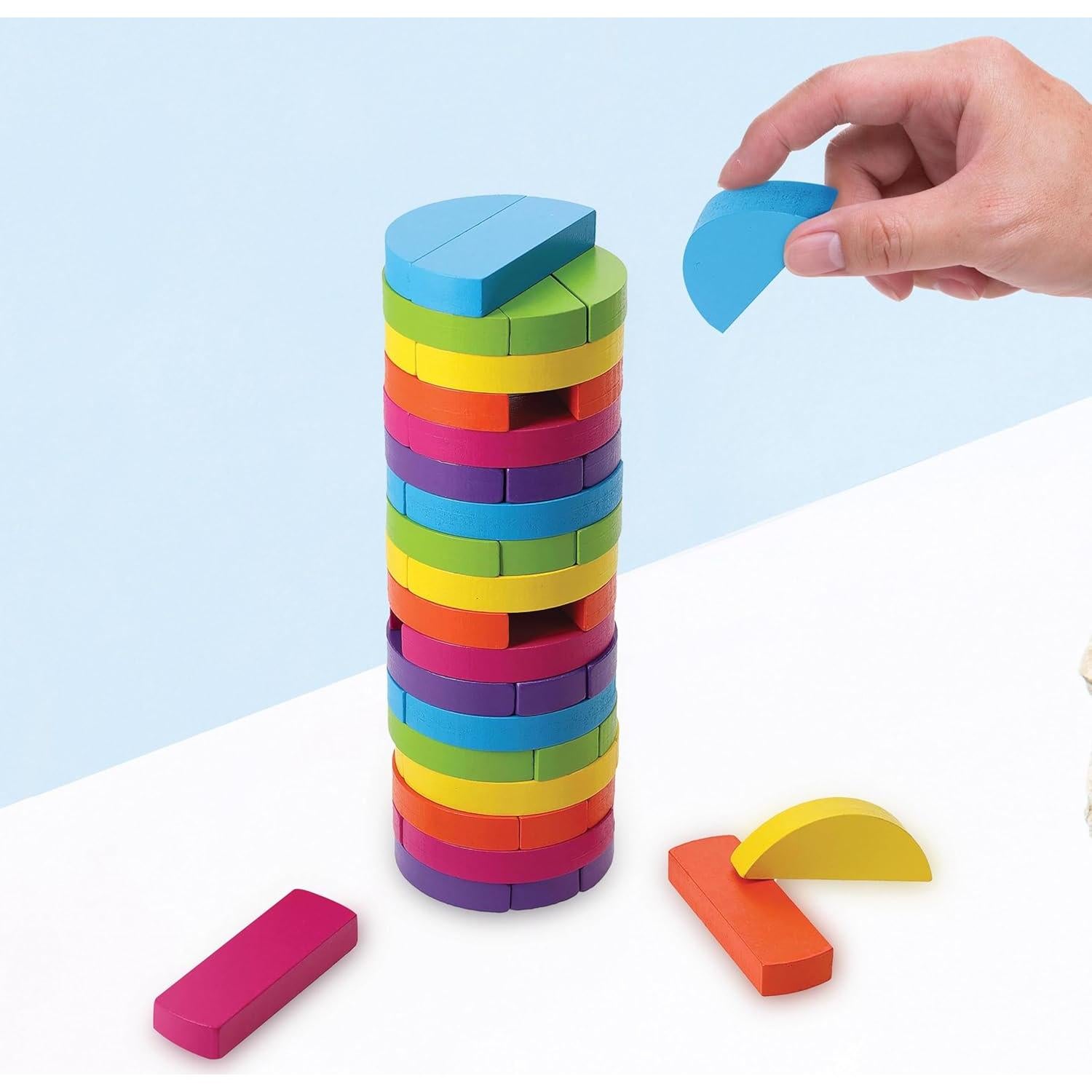 Juego de Apilamiento Torre Circular Chronicle 54 Bloques