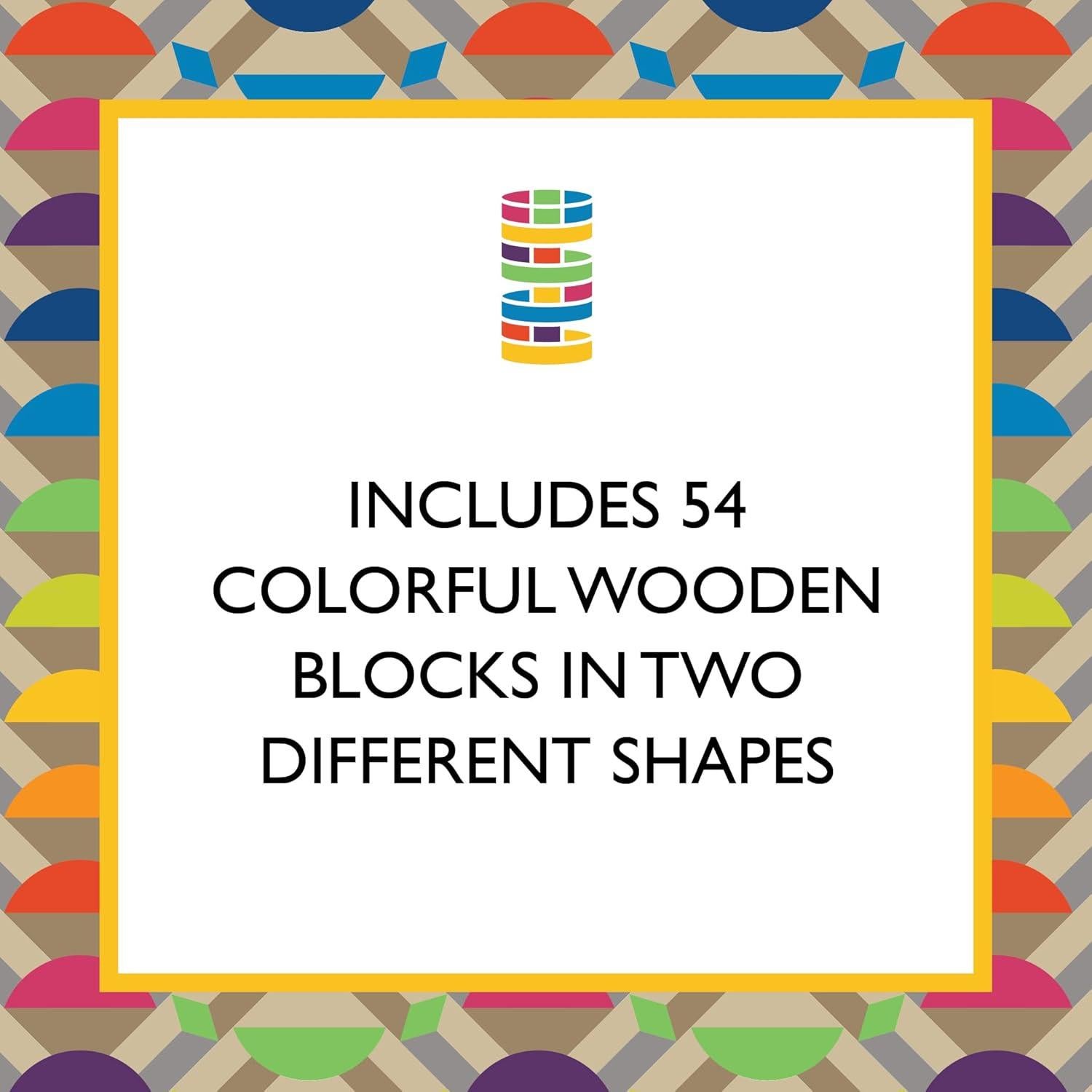 Juego de Apilamiento Torre Circular Chronicle 54 Bloques