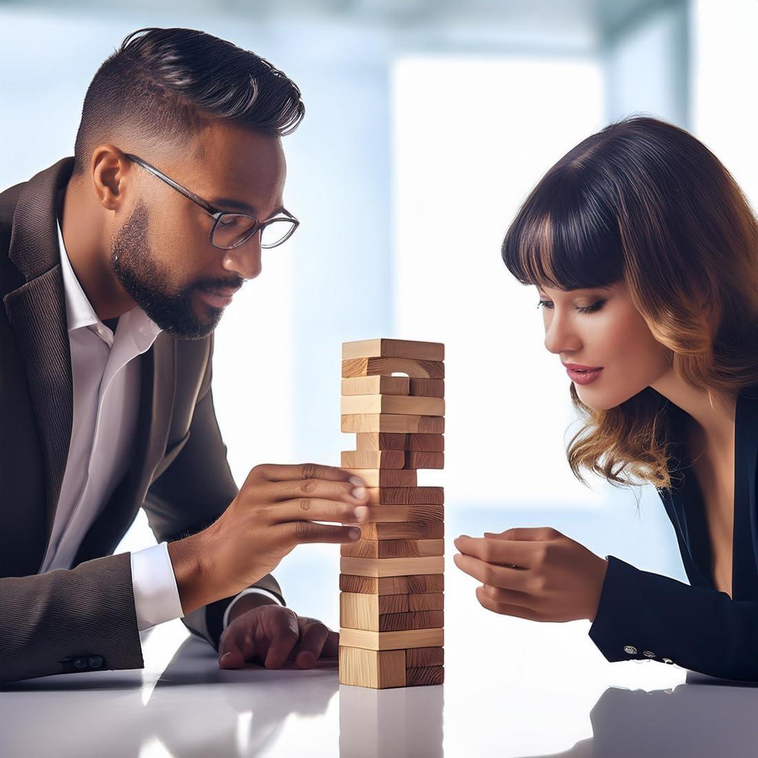 Juego de Torre de Bloques Traviesos Kocak Gold - Apilamiento para Parejas