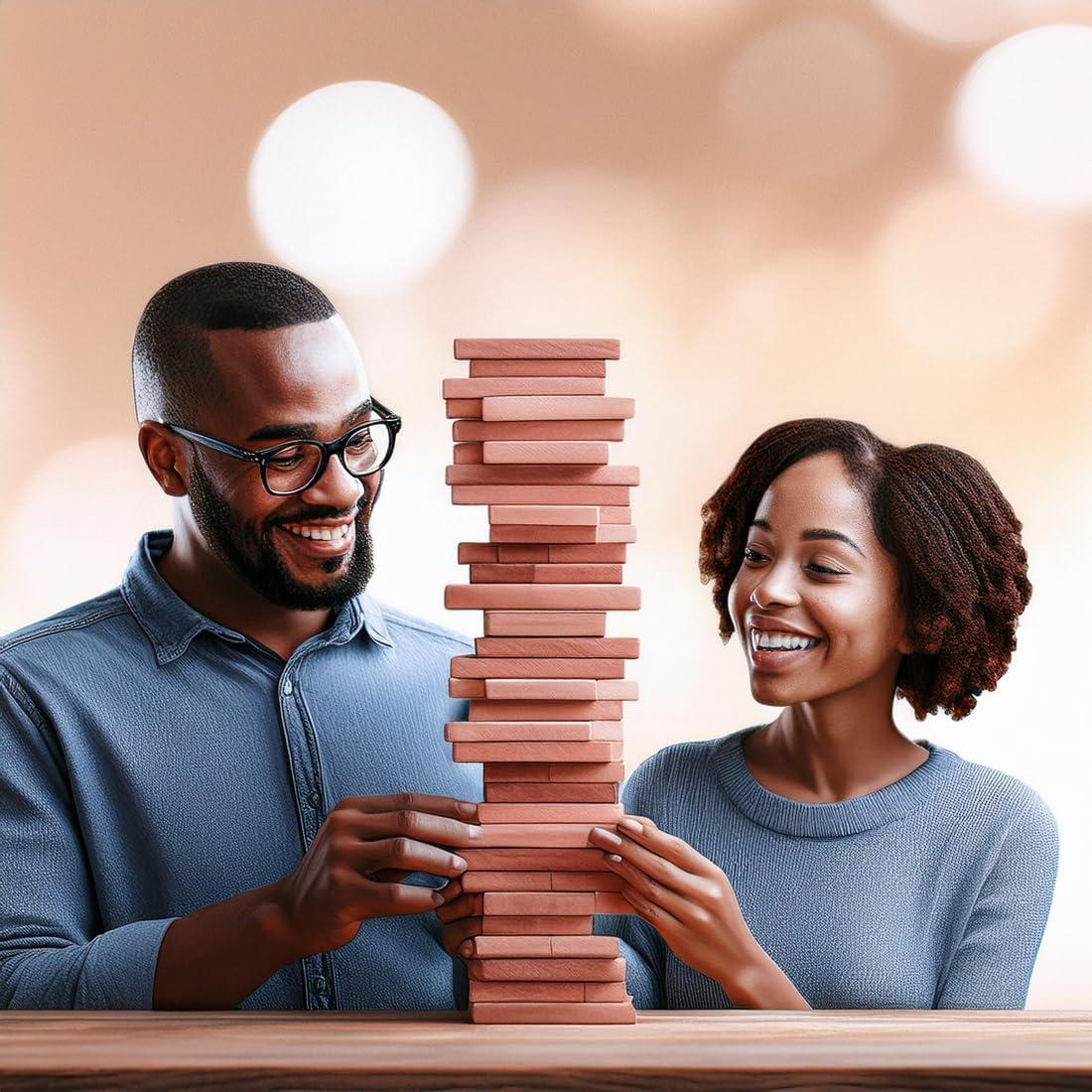 Juego de Torre de Bloques Traviesos Kocak Gold - Apilamiento para Parejas