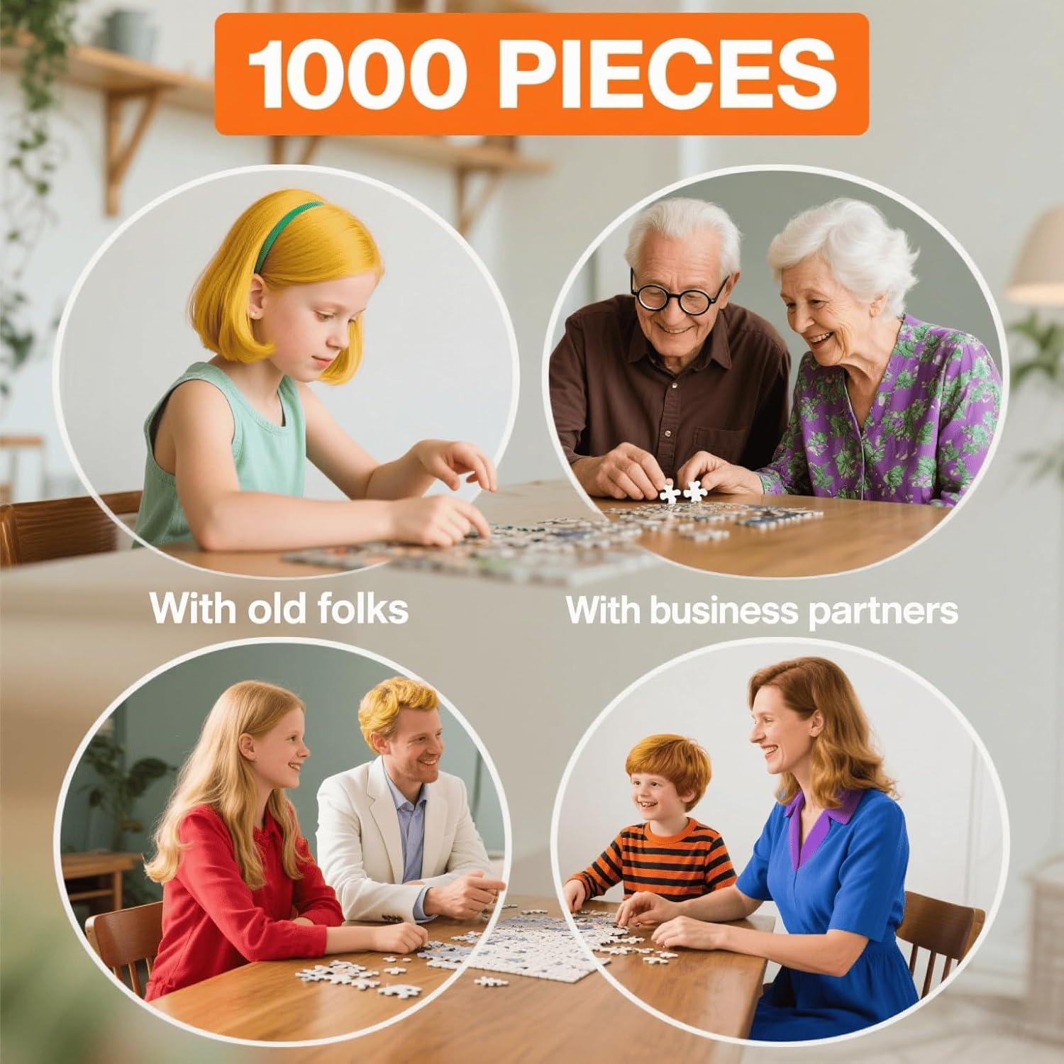 Rompecabezas de madera 1000 piezas OKMLPI Gatitos 74.93x50.04 cm