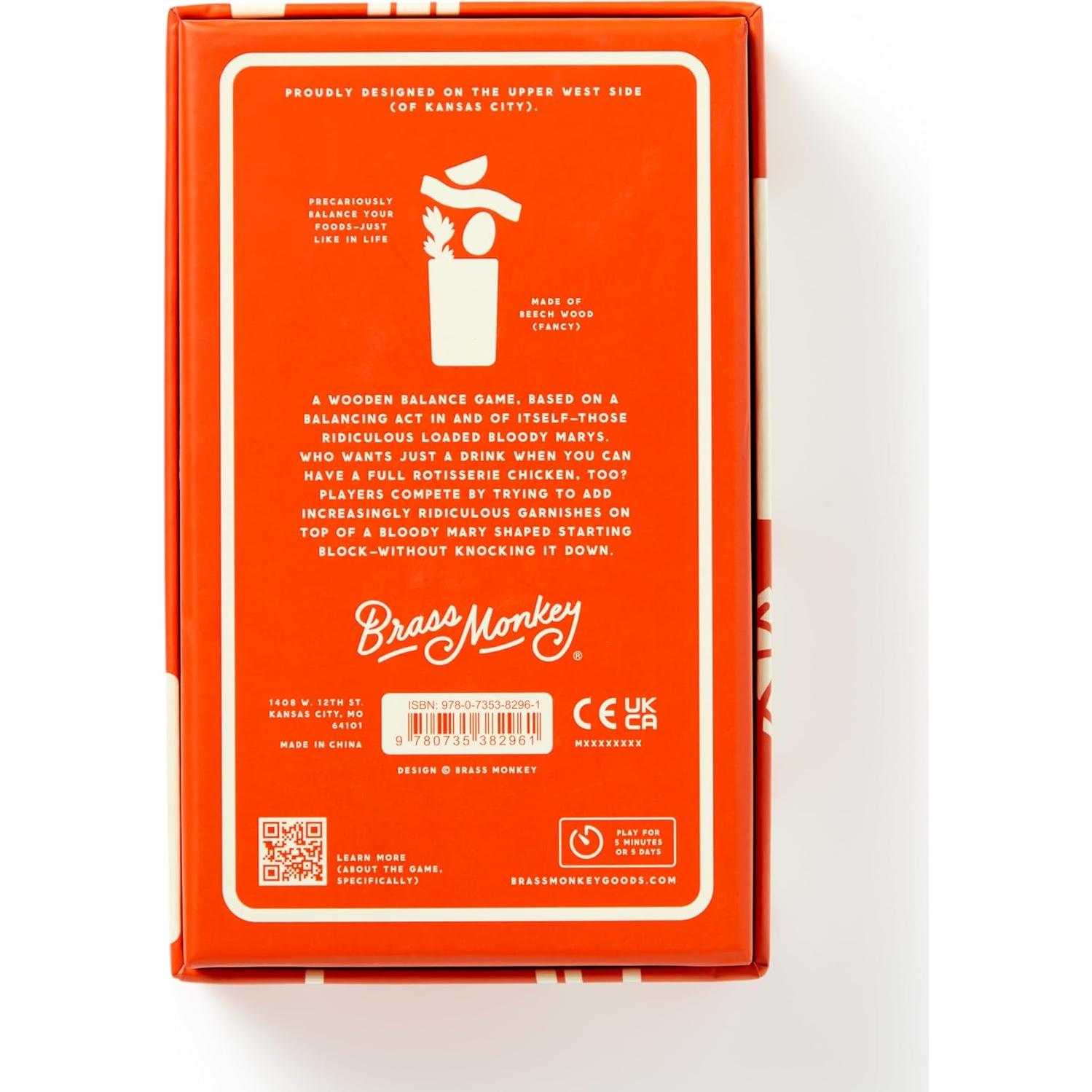 Juego de Equilibrio Loaded Bloody Mary Brass Monkey - 10 Piezas