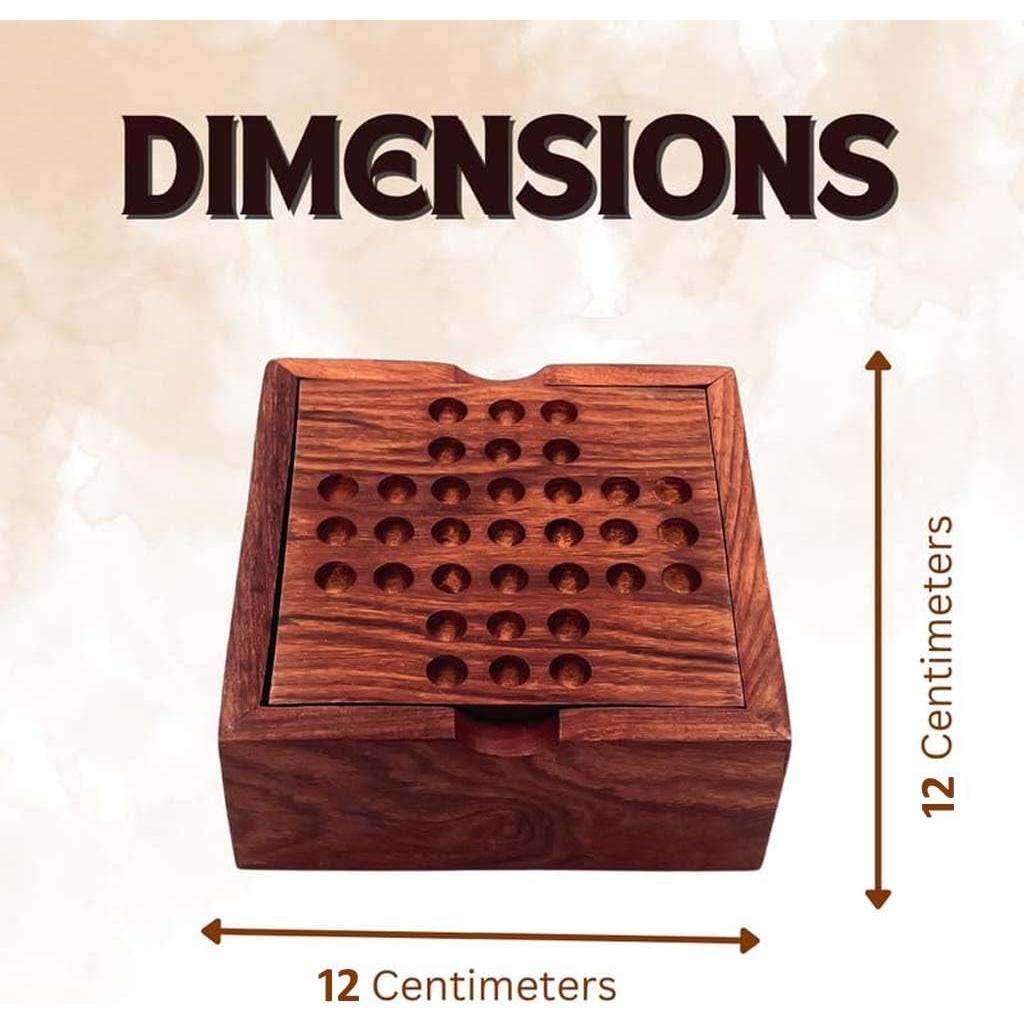 Juego de Tres en Raya de Madera Zyntix - Decoración Elegante