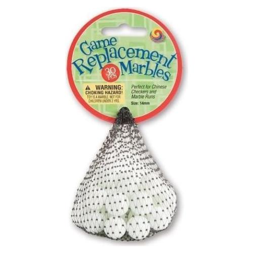 Juego de Damas Chinas Mega Marbles 30 Canicas de Vidrio 14mm