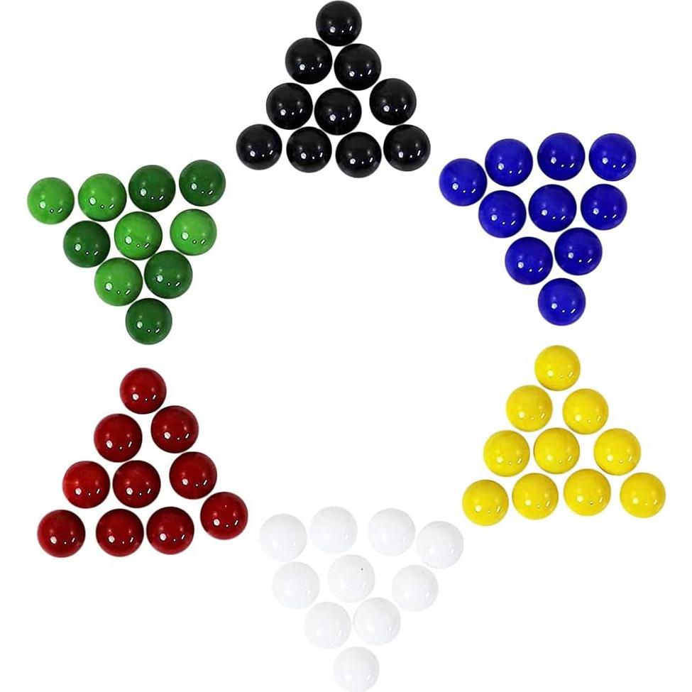 Juego de canicas Mega Marbles 60 piezas 14 mm vidrio