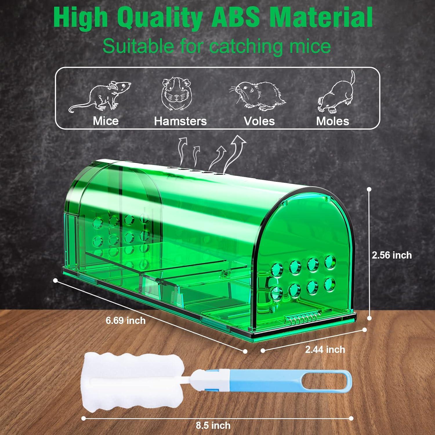 Trampas Humanas para Ratones Wanqueen 4 Pcs Reutilizables