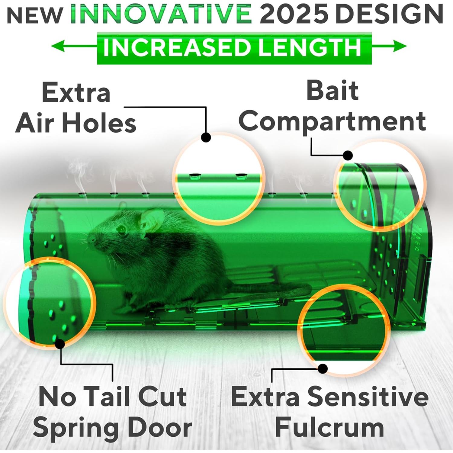 Trampas Humanas para Ratones GEROSSI - Paquete de 4, Ecológicas
