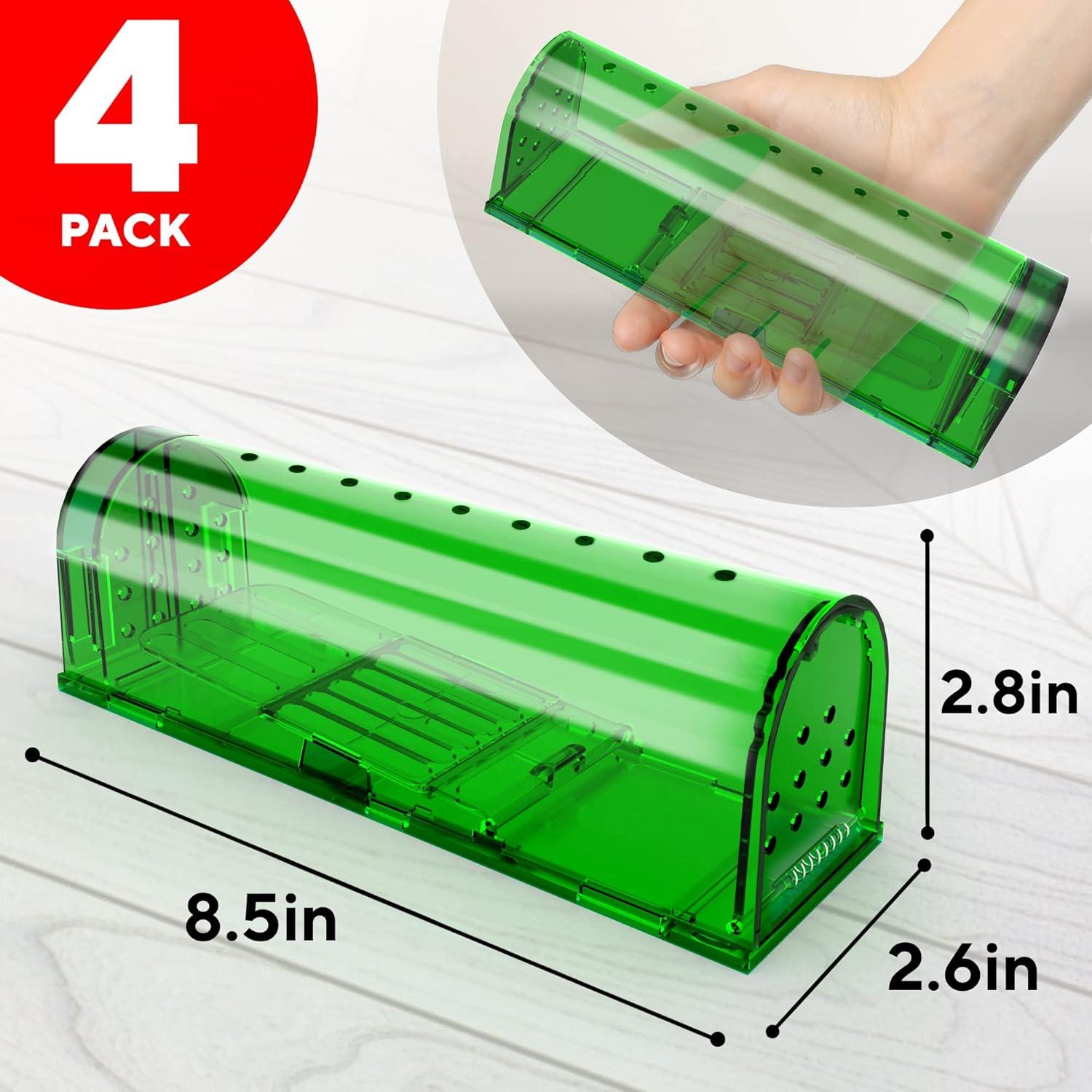 Trampas Humanas para Ratones GEROSSI - Paquete de 4, Ecológicas