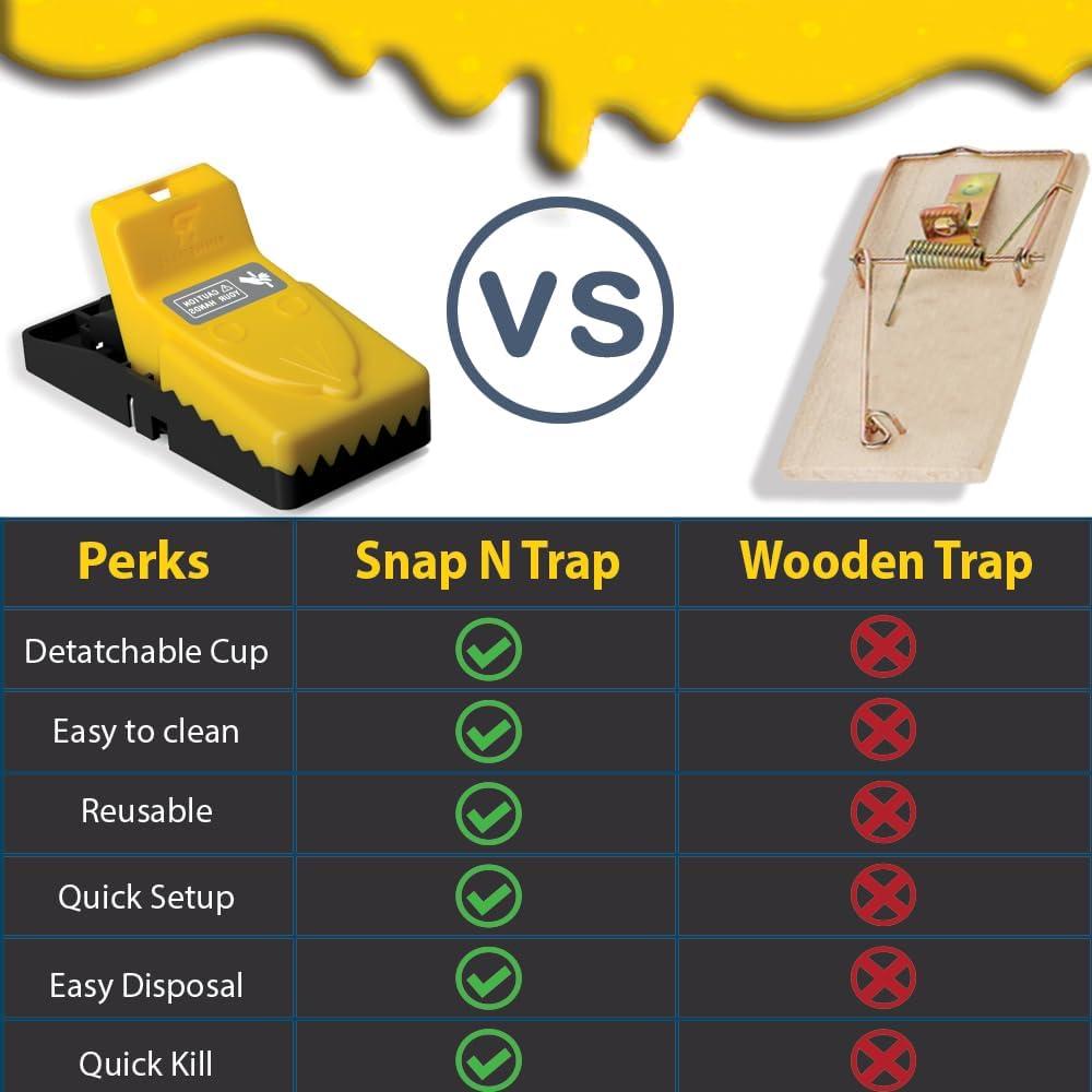 Trampa para Ratones RinneTraps Snap N Trap - Paquete de 4